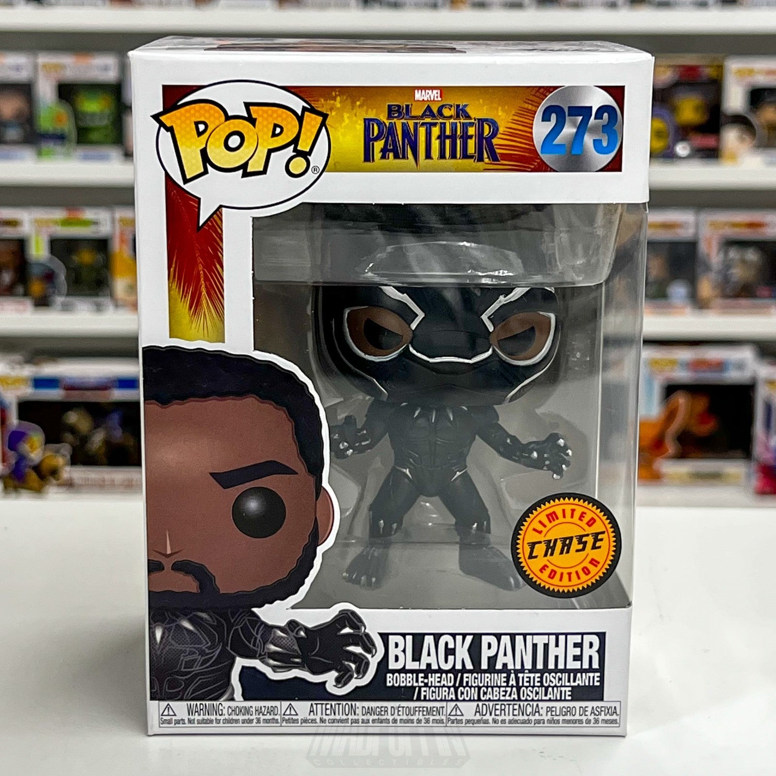 Funko Pop Marvel Black Panther Masked Chase 273 T'Challa MCU Toy Vinyl Figure0