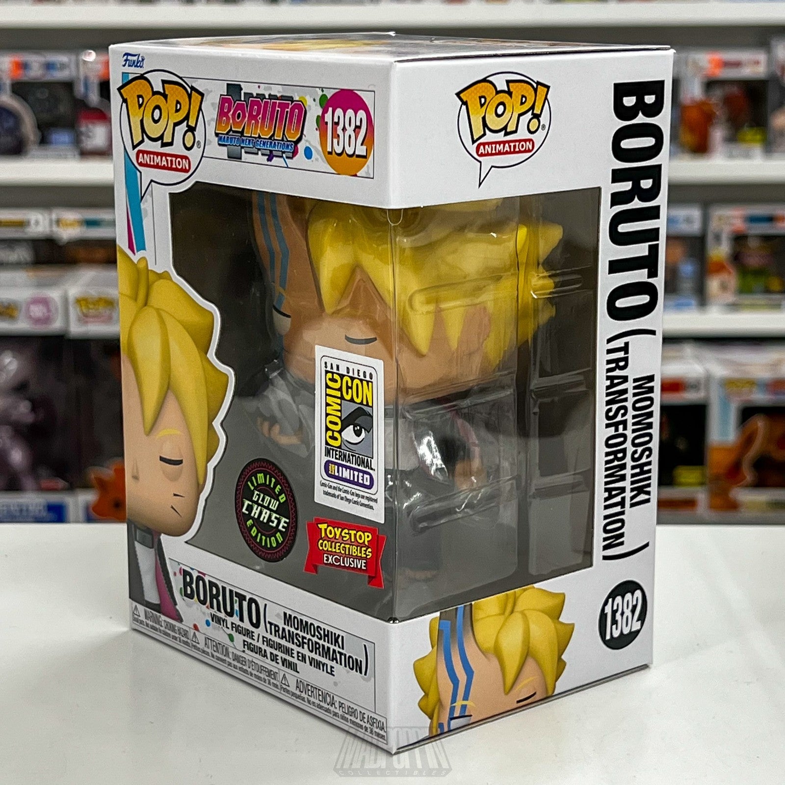 Funko Pop Anime Boruto Momoshiki Transformation Glow Chase SDCC Toy Stop 1382