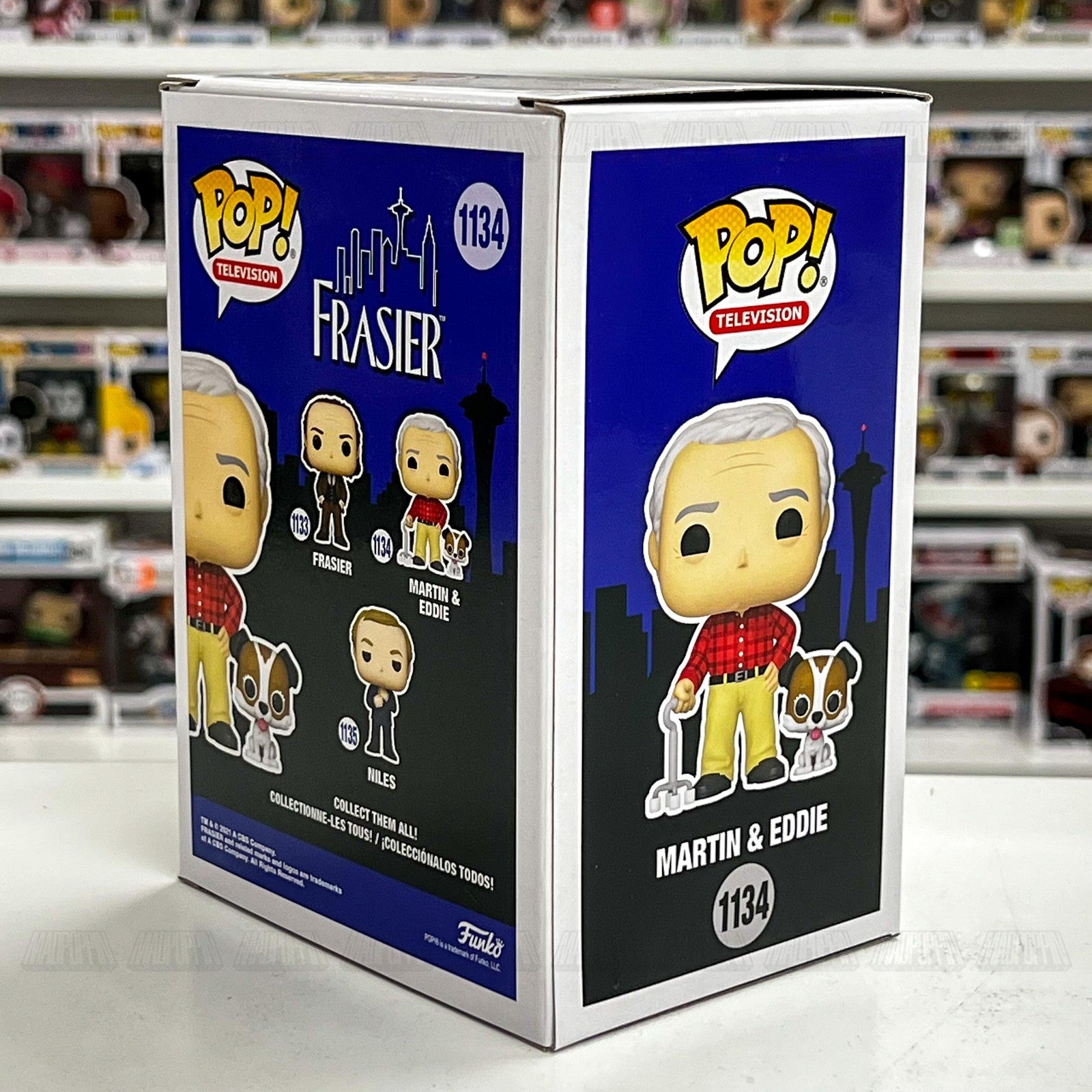 Funko Pop Frasier Martin & Eddie #1134 Television Vinyl Figure New Collectible