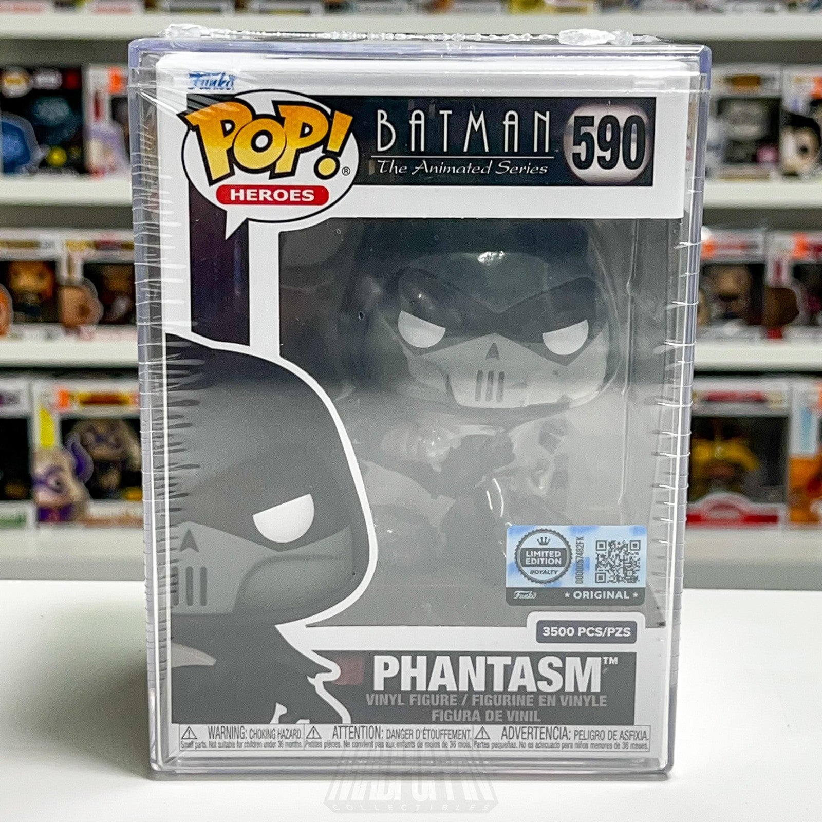 Funko Pop Heroes Batman Animated Series Phantasm 590 3500 Pcs LE DC Vinyl Heroes