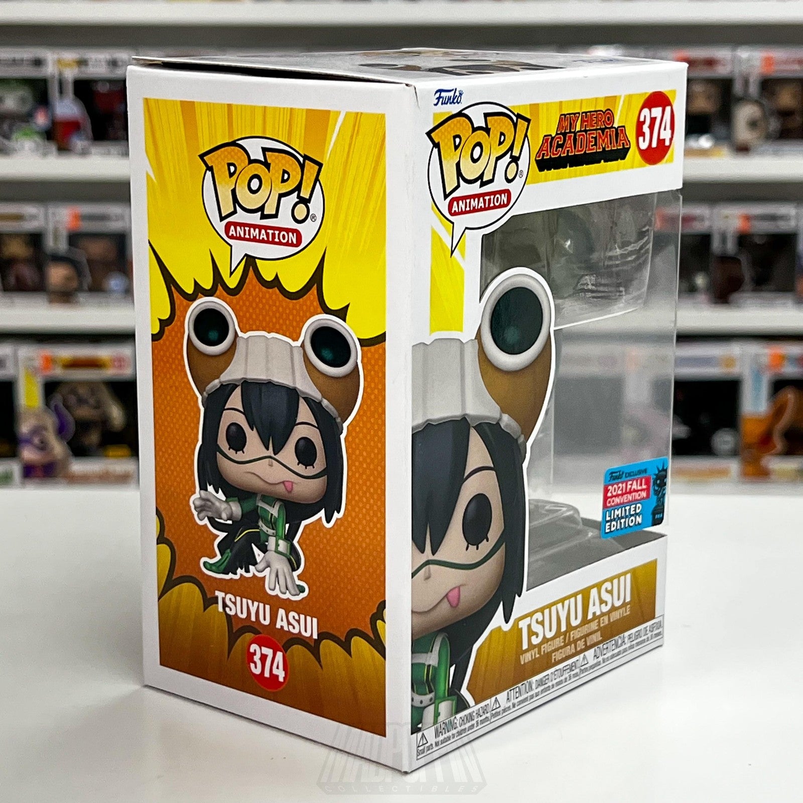 Funko Pop! My Hero Academia Tsuyu Asui #374 Fall Convention Limited Anime Figure