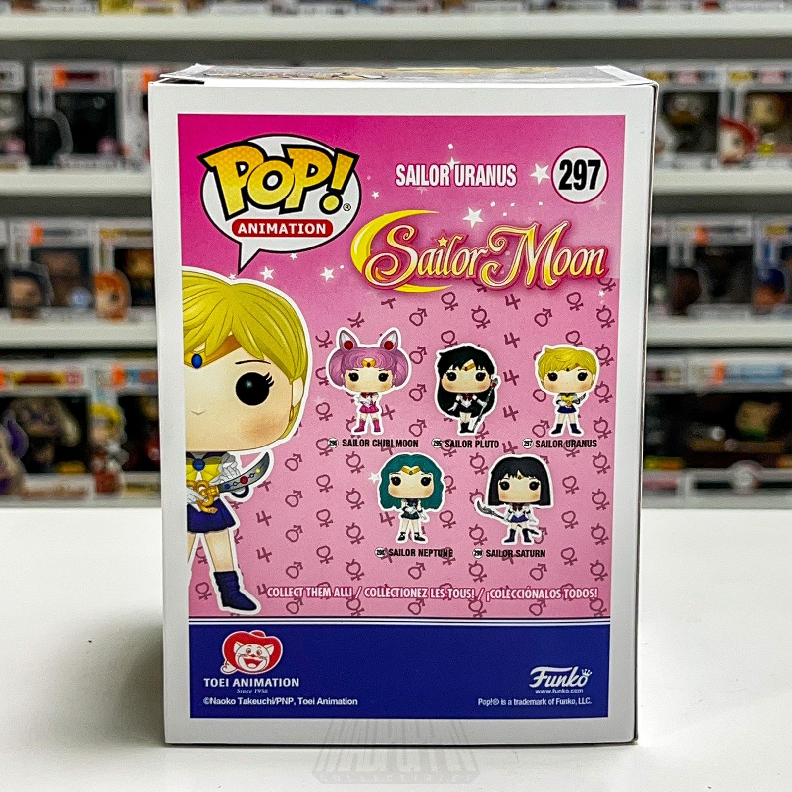 Funko Pop Animation Sailor Moon Sailor Uranus 297 Vinyl Figure Toei Anime Toy