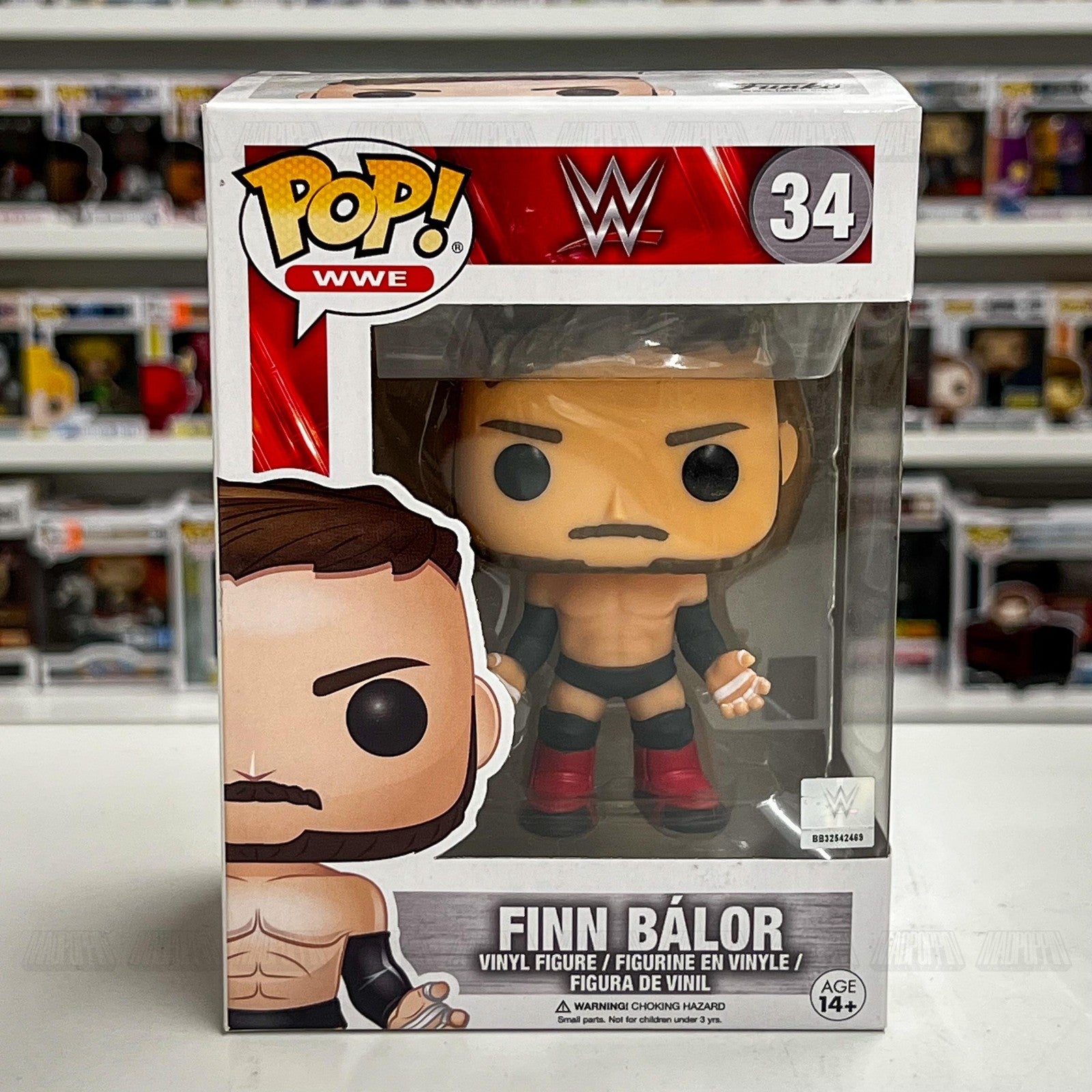 Funko Pop WWE Finn Bálor #34 Vinyl Figure Collectible Wrestling Toy New in Box