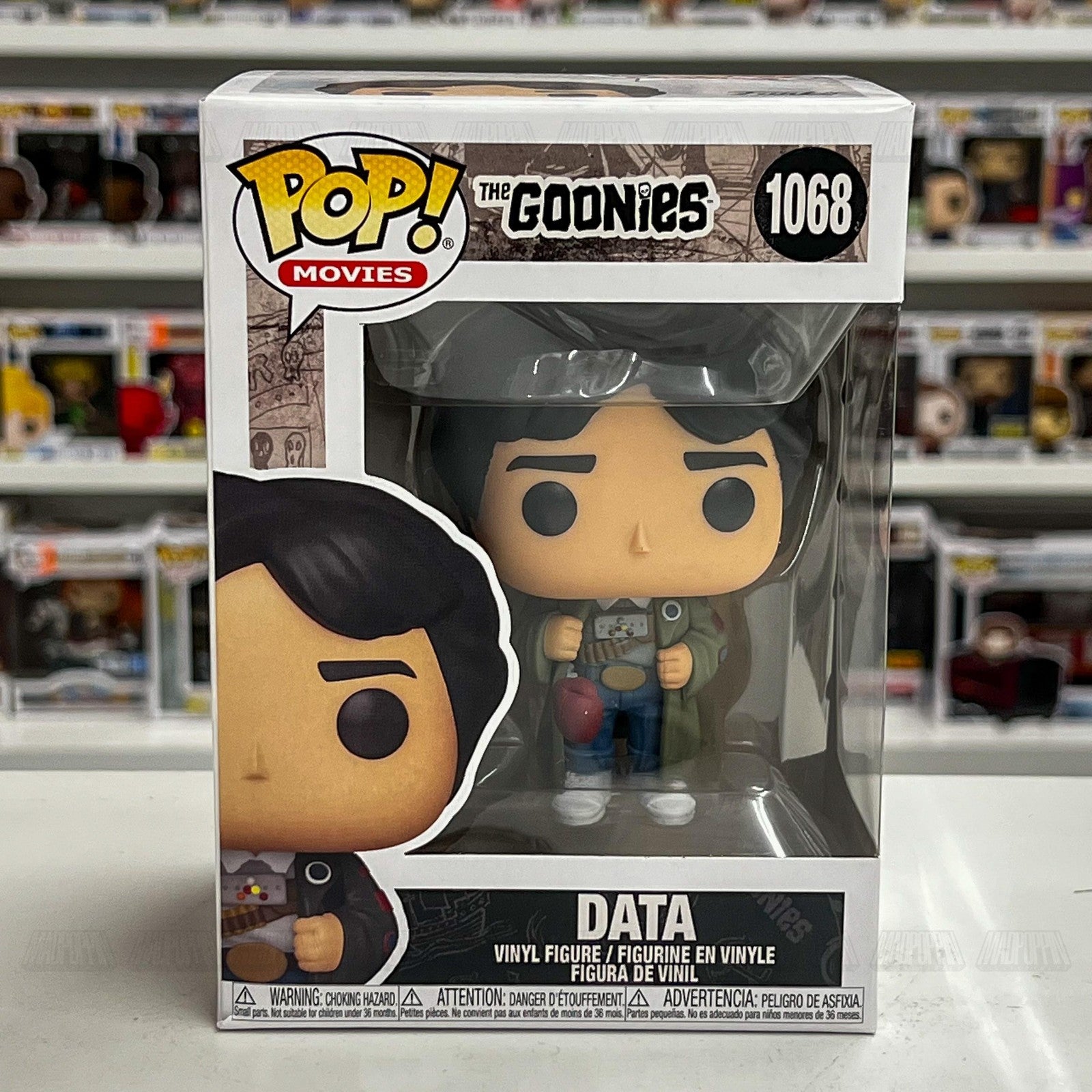 Funko Pop Movies The Goonies Data #1068 Vinyl Figure New Collectible IN BOX