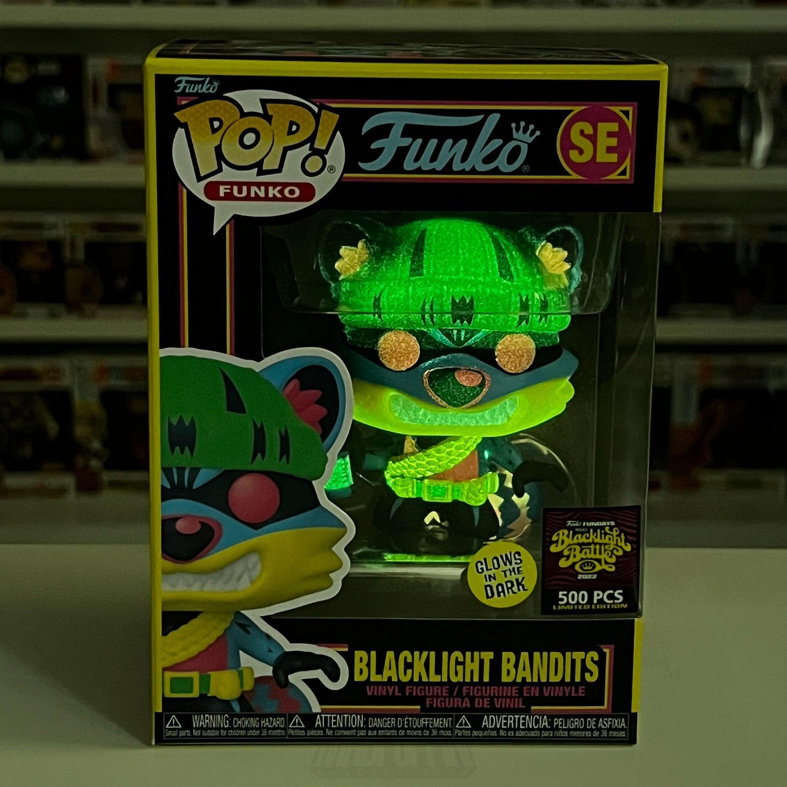 Funko Pop Blacklight Bandits SE Vinyl Figure Glow in the Dark 500 PCS Limited