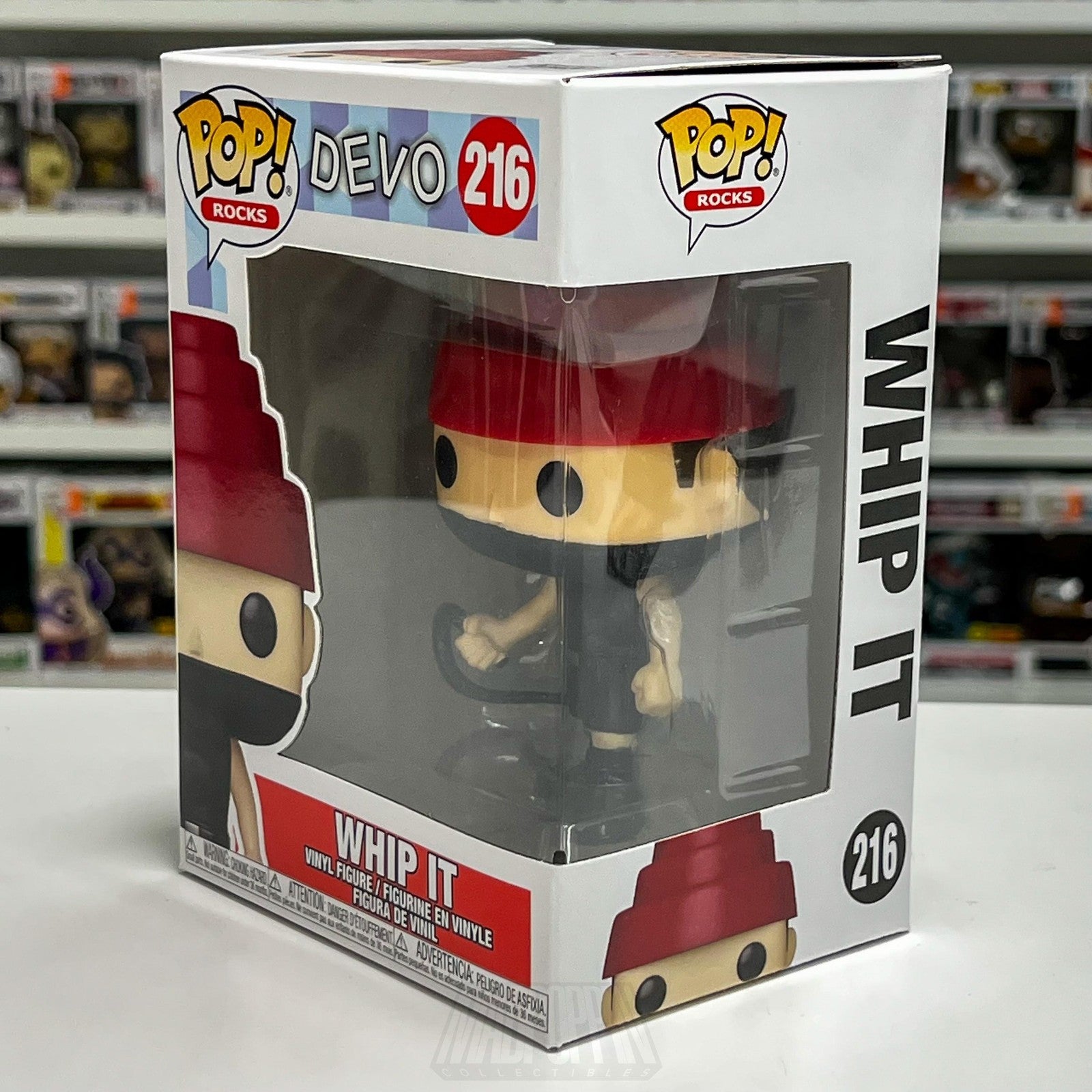 Funko Pop! Rocks Devo Whip It 216 Vinyl Figure Pop Vinyl New In Box 2021 Band