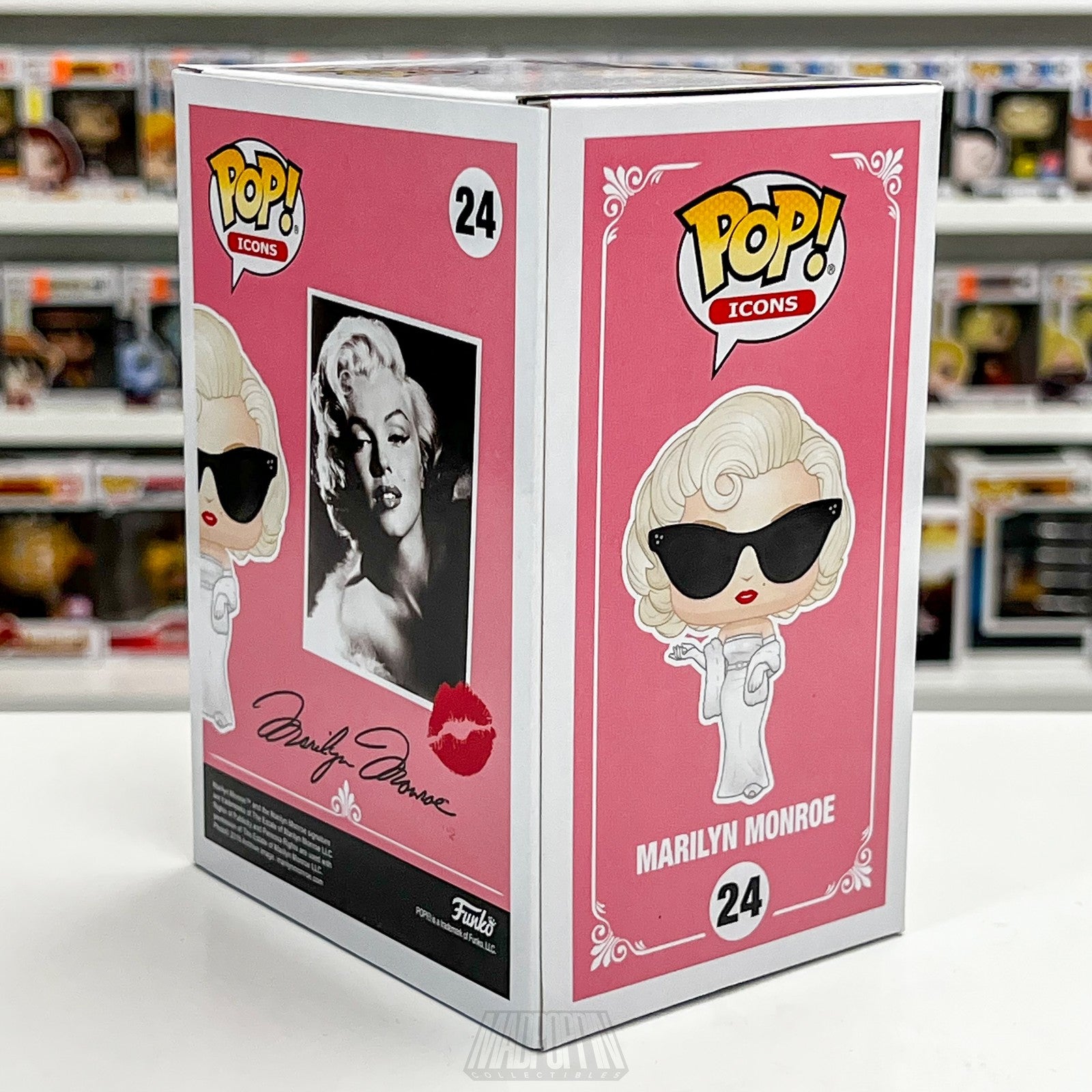 Funko Pop Icons Marilyn Monroe Sunglasses 24 Vinyl Figure Hollywood Exclusive