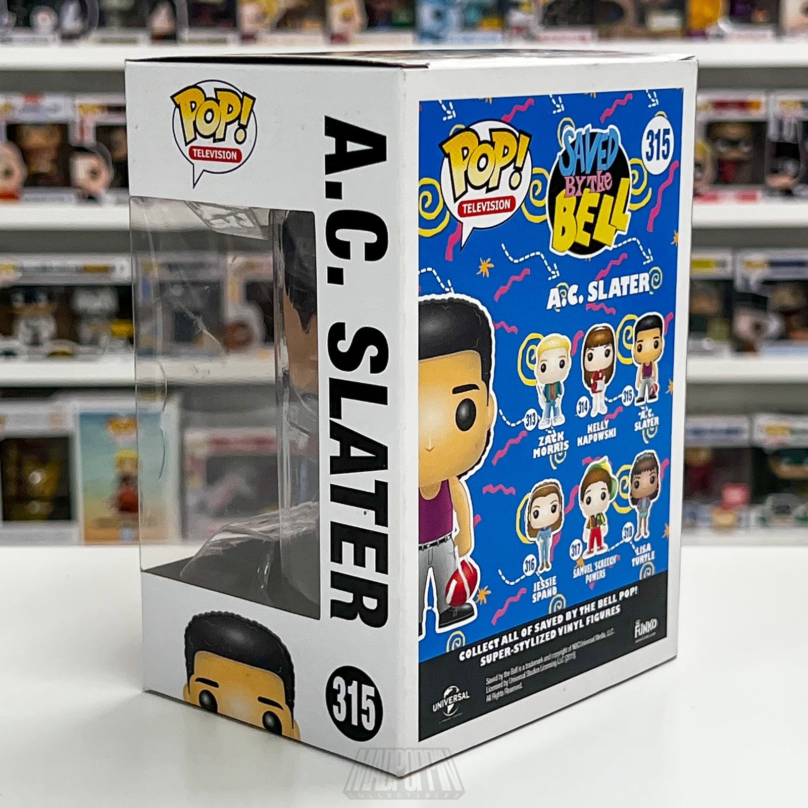 Funko Pop Saved By The Bell A.C. Slater #315 Television Vinyl Figure New In Box