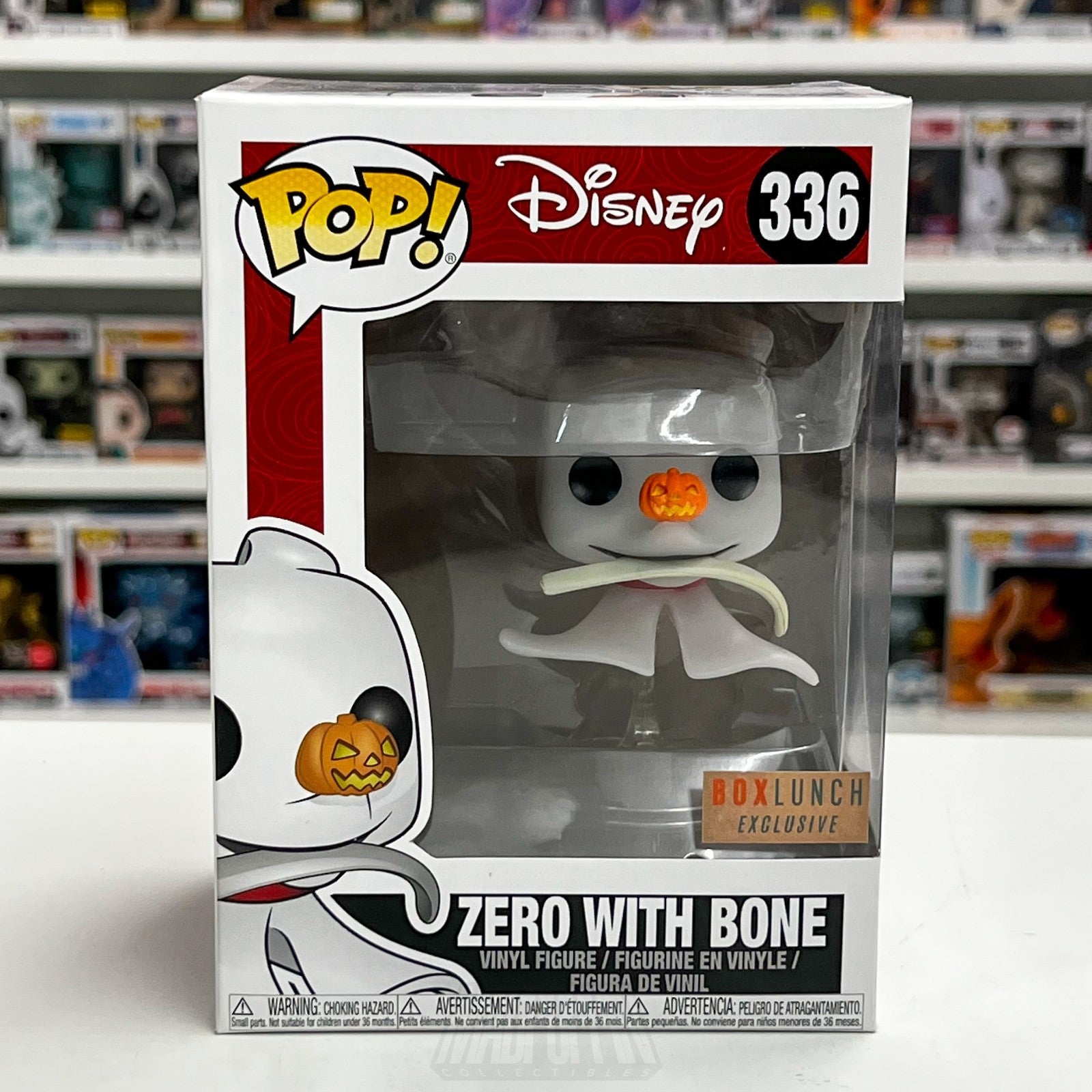 Funko Pop Disney Nightmare Before Christmas Zero Bone Boxlunch 336 Vinyl Figure0