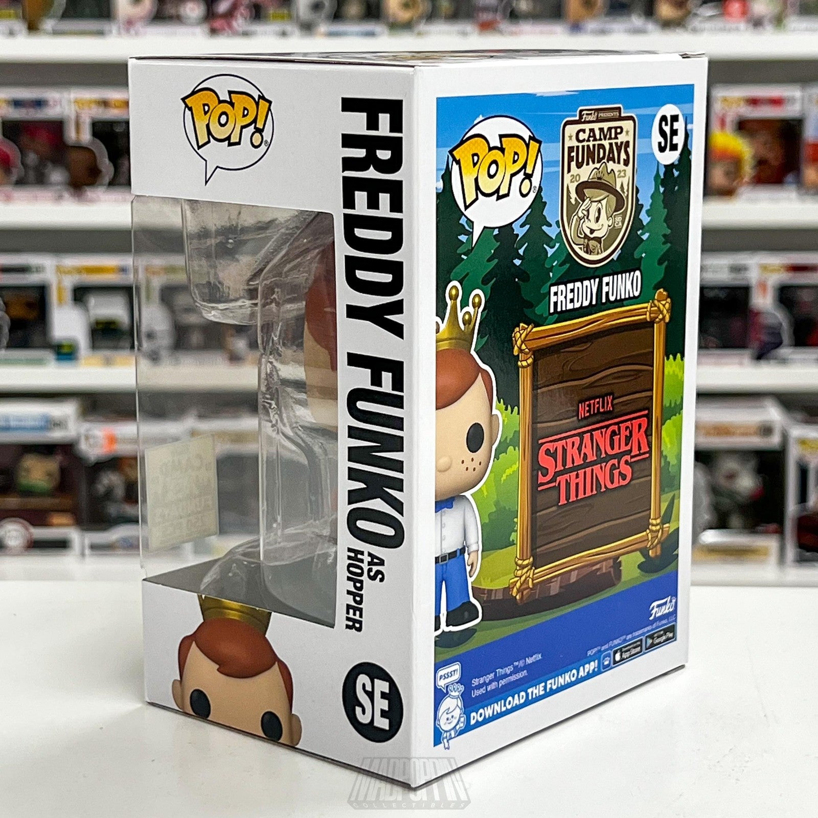 Funko Pop Freddy Funko as Hopper Stranger Things Camp Fundays SE 2023 LE 250 PCS