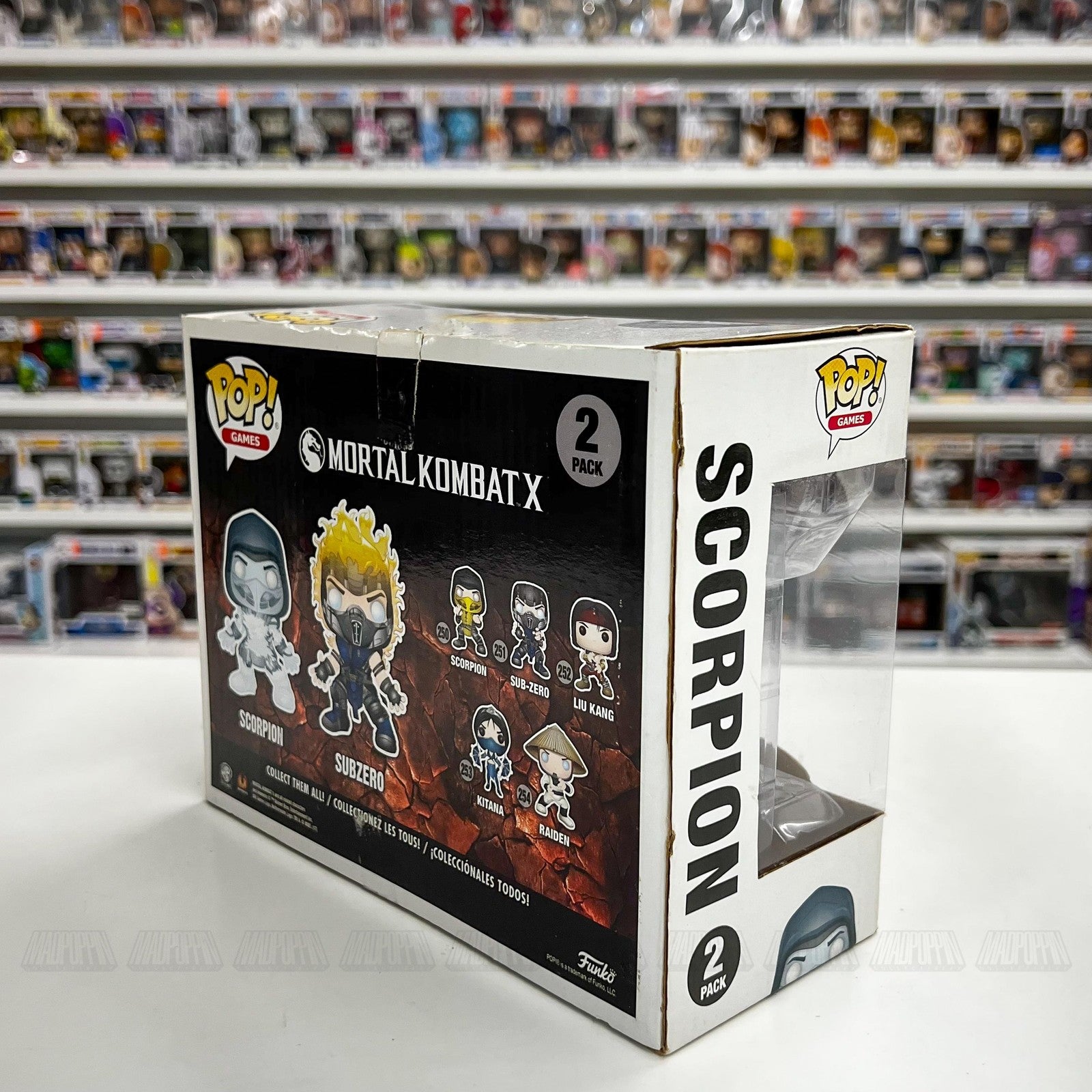Funko Pop Games Mortal Kombat X Scorpion Sub-Zero 2 Pack GameStop Exclusive New