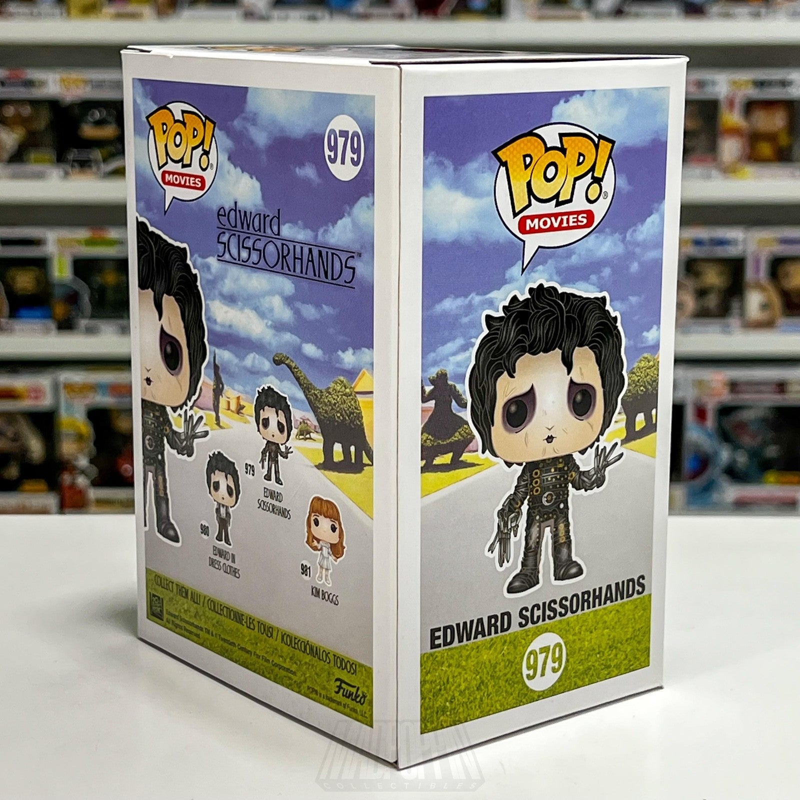 Funko Pop Movies Edward Scissorhands 979 Vinyl Figure Goth Fantasy Tim Burton