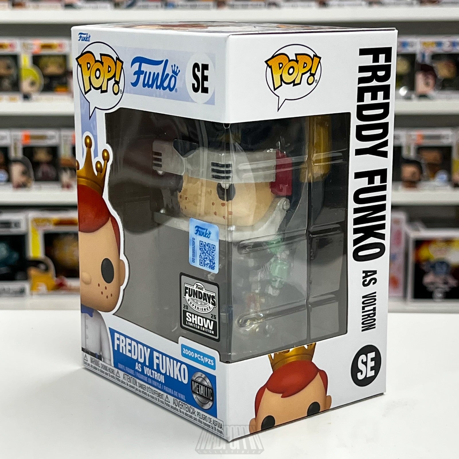 Funko Pop Fundays 2025 Freddy as Voltron Defender Universe Metallic 2000pcs SE