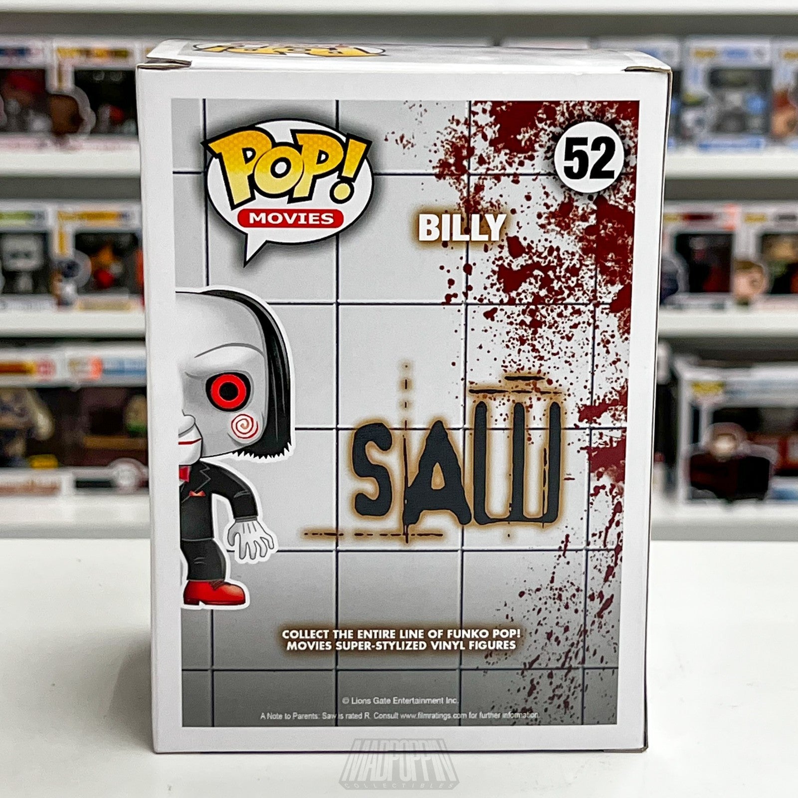 Funko Pop Movies Saw Billy Signed Tobin Bell 52 JSA Authentic Vaulted Horror MIB