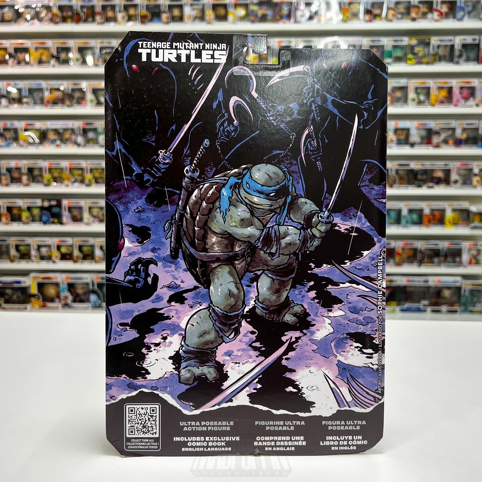 McFarlane Toys TMNT Teenage Mutant Ninja Turtles Leonardo Page Punchers Micro