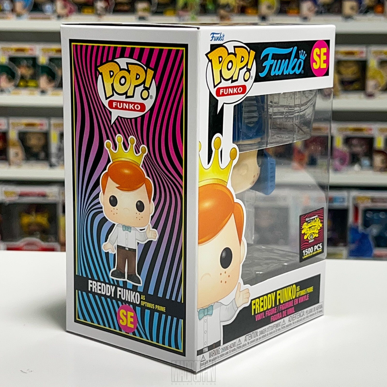 Funko Pop Fundays Blacklight Battle Freddy Optimus Prime Transformers 1500pcs SE