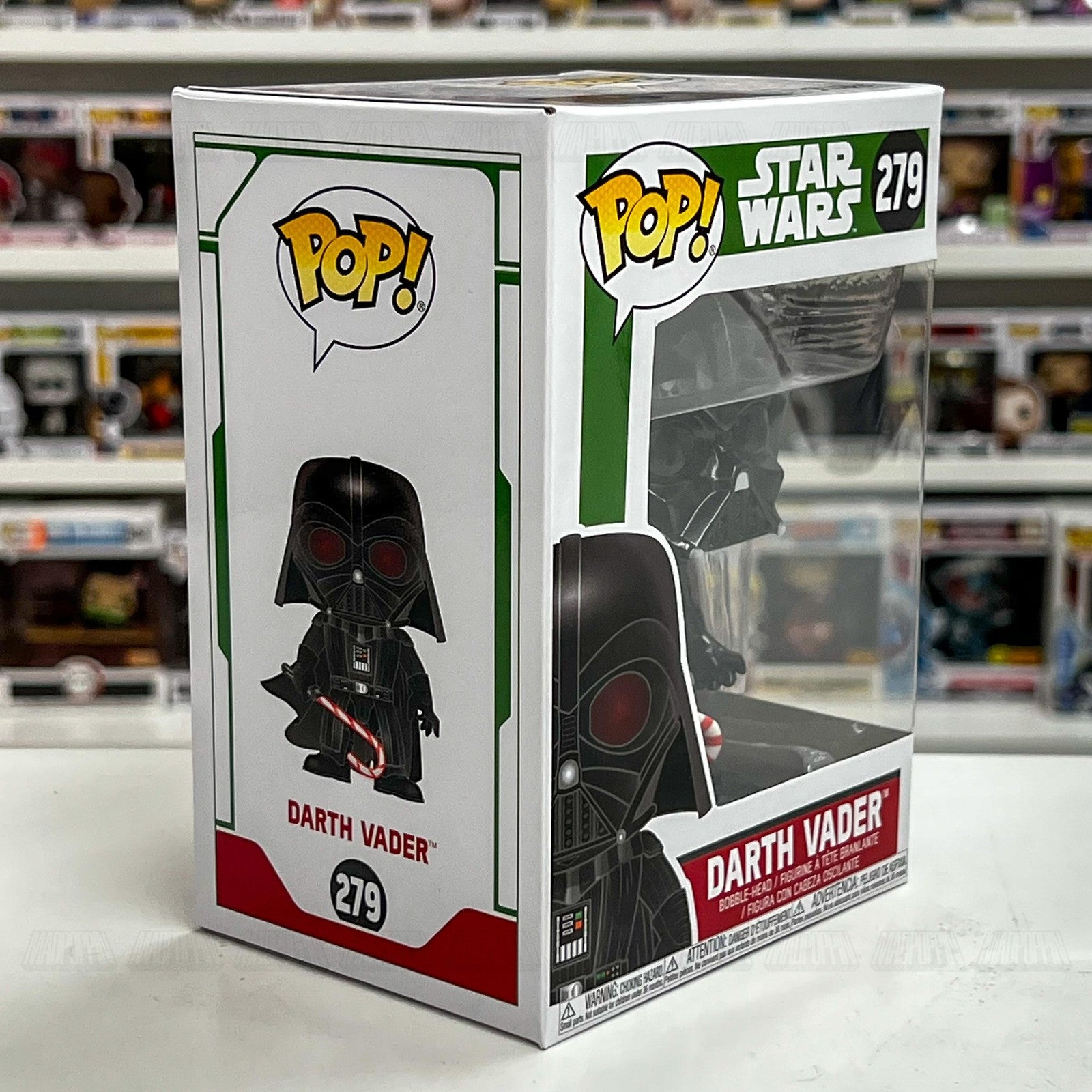 Funko Pop Star Wars Darth Vader 279 Christmas Holiday Candy Cane Sith Disney Toy