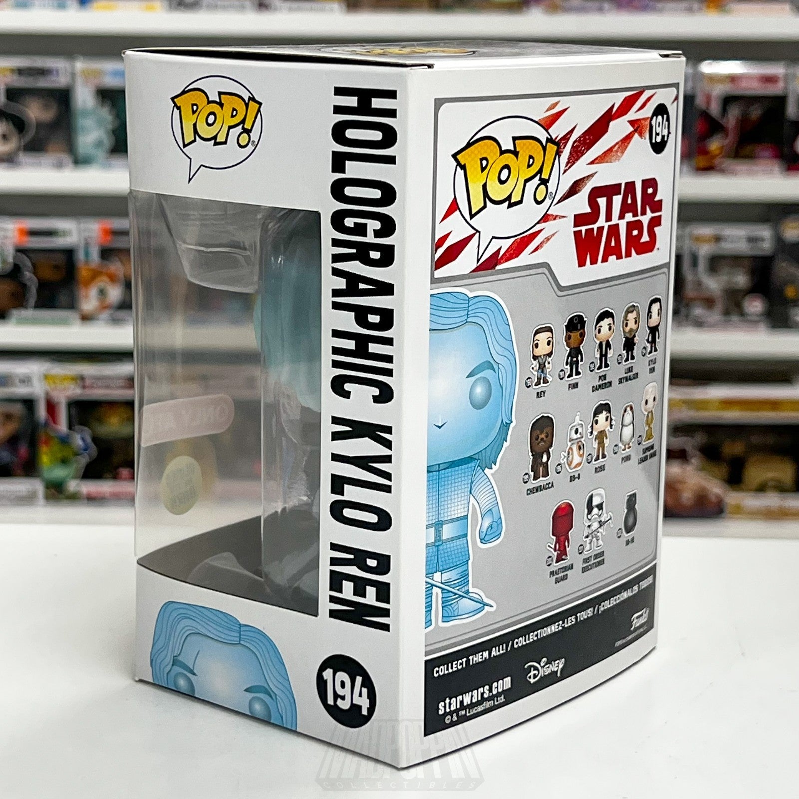 Funko Pop Star Wars Holographic Kylo Ren Glow Target 194 Ben Solo Vinyl Figure3