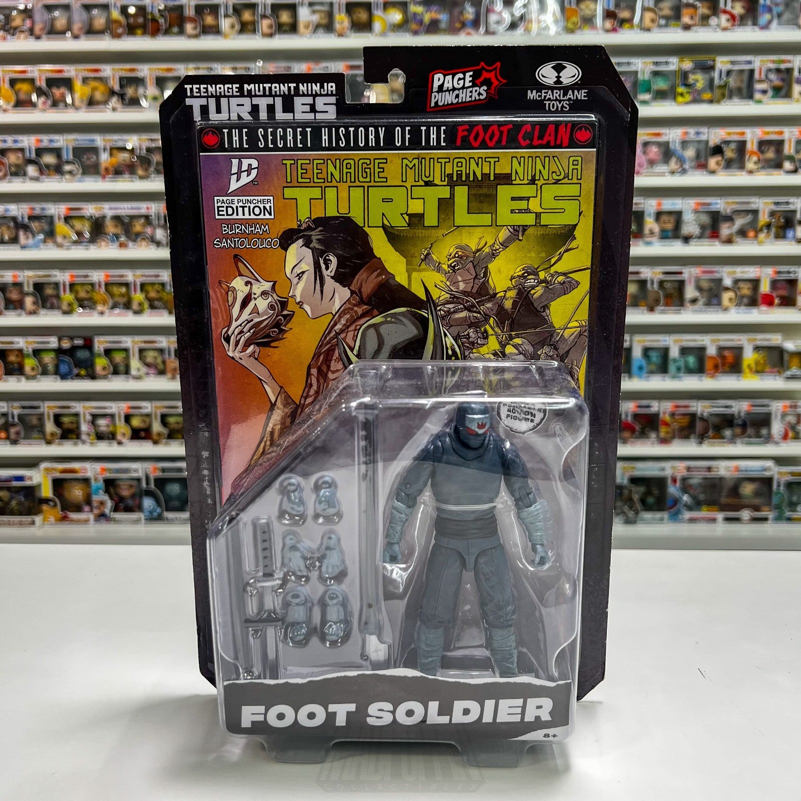 McFarlane Toys TMNT Teenage Mutant Ninja Turtles Foot Soldier Clan Page Punchers