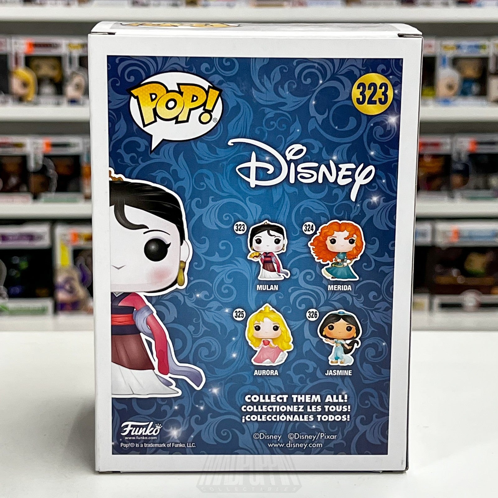 Funko Pop Disney Hua Mulan 323 Princess Animation Musical China Vinyl Figure Toy3