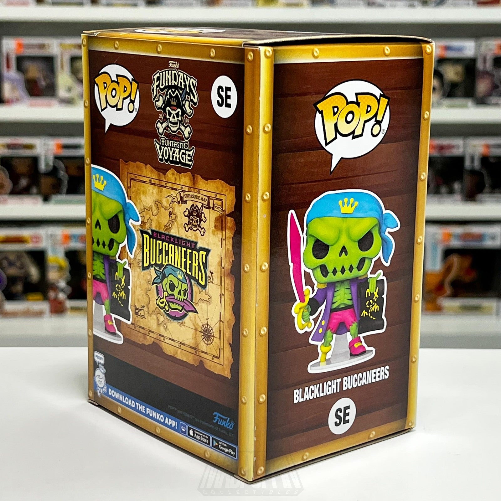 Funko Pop Blacklight Buccaneers SE Funtastic Voyage Fundays Vinyl Figure Limited
