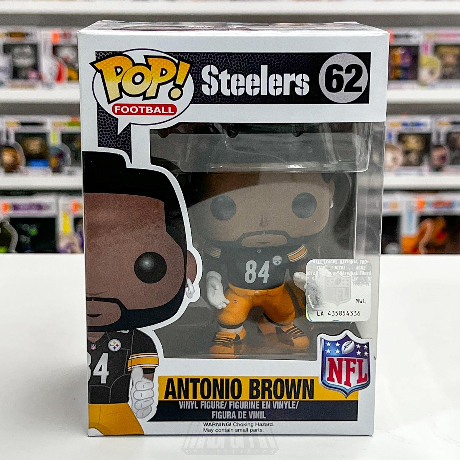 Funko Pop! Football Antonio Brown 62 Pittsburgh Steelers NFL Vinyl Figure 20160