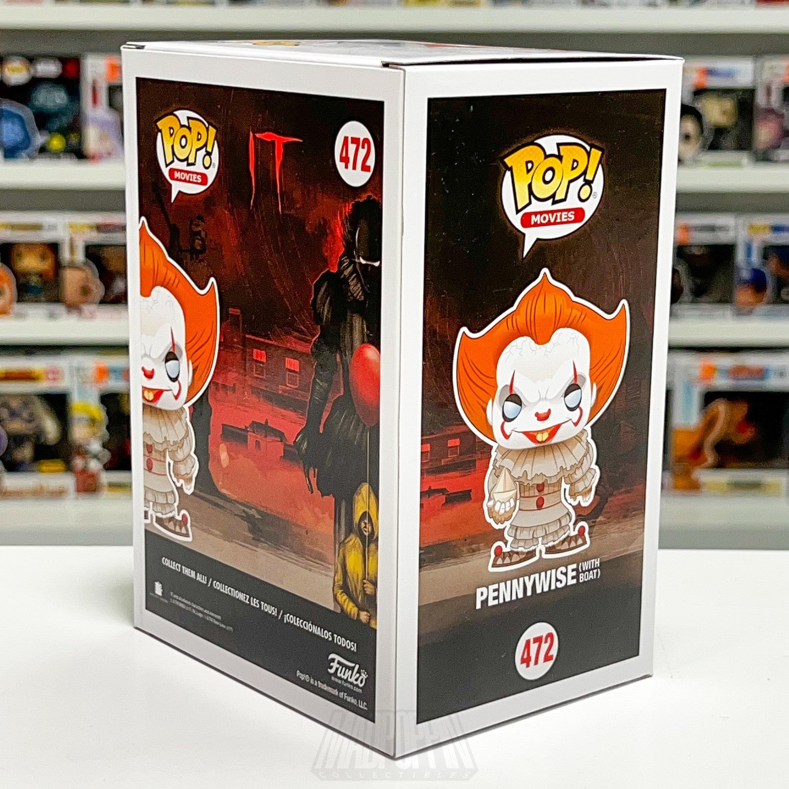 Funko Pop Movies IT Pennywise With Boat 472 Chase Sepia Limited Vinyl Figure NIB