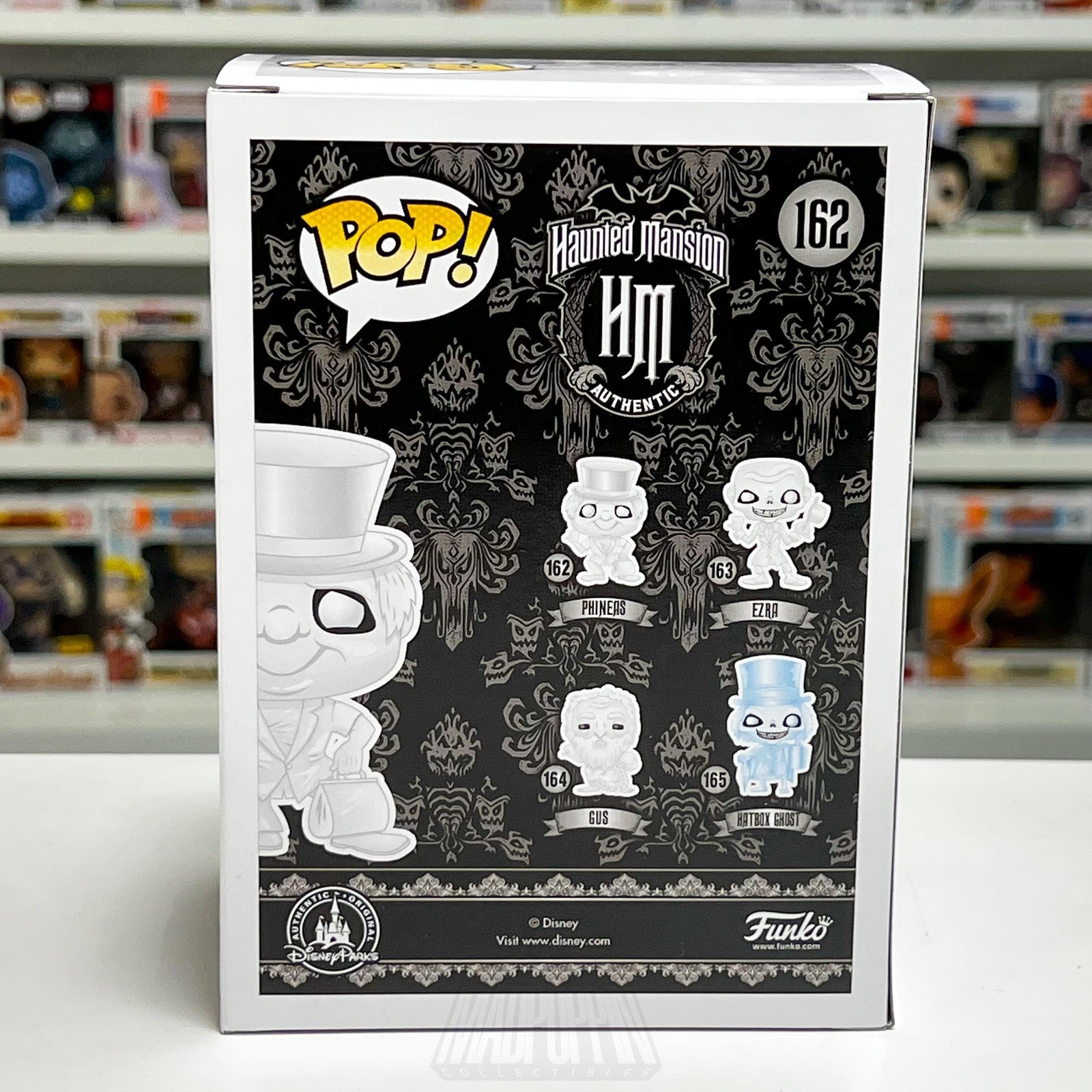 Funko Pop Disney Haunted Mansion Phineas #162 Glow in the Dark LE 1000 2016