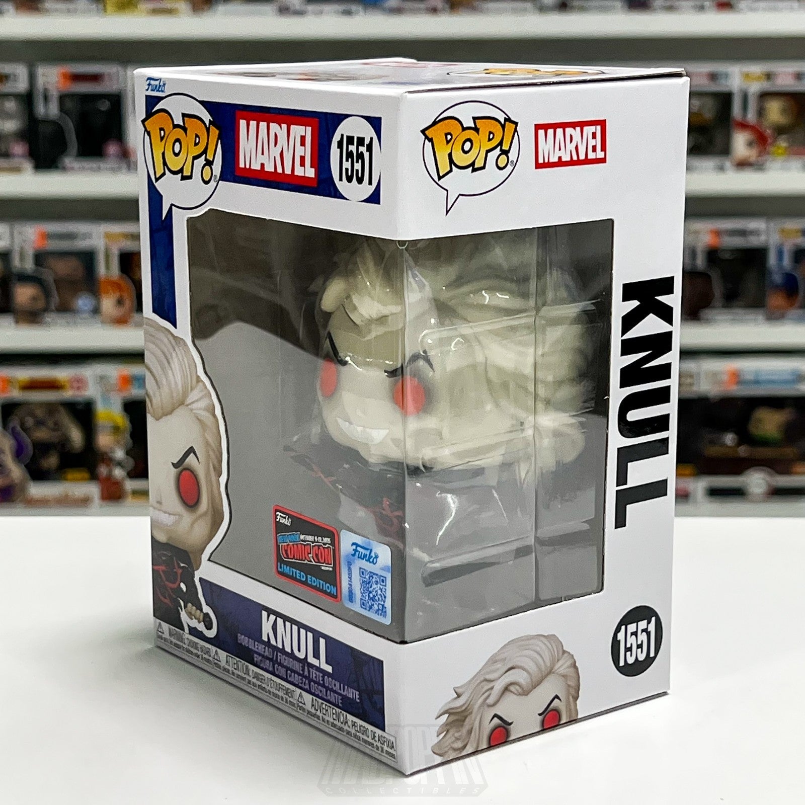Funko Pop Marvel Knull 1551 NYCC Official Con Sticker Symbiote Venom Carnage Toy