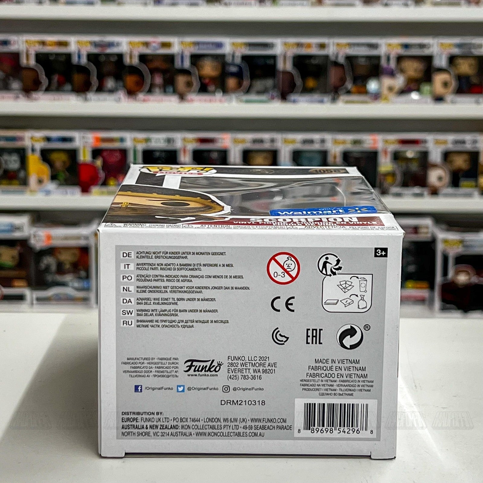 Funko Pop Movies Mortal Kombat Scorpion #1058 Walmart Exclusive Vinyl Figure New