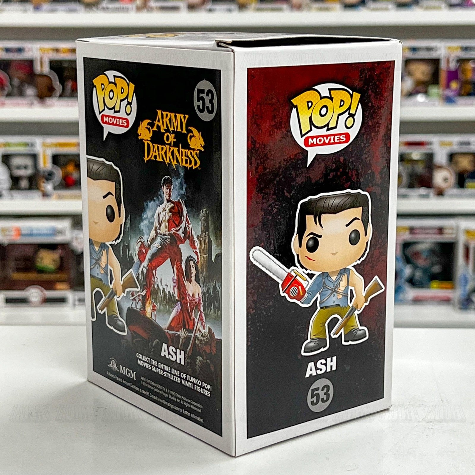 Funko Pop! Movies Army of Darkness Ash #53 Vinyl Figure Box Horror Evil Dead