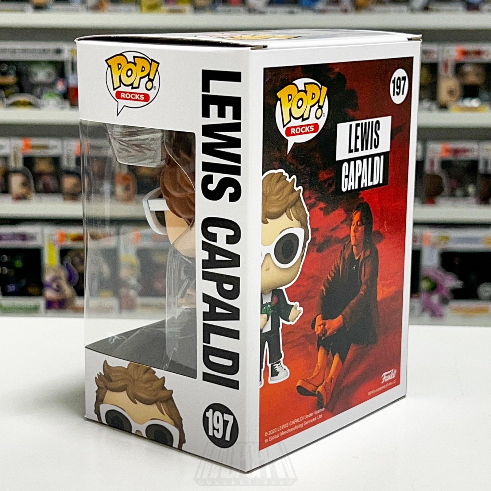 Funko Pop! Rocks #197 Lewis Capaldi Vinyl Figure Collectible Box 2020 Music Toy