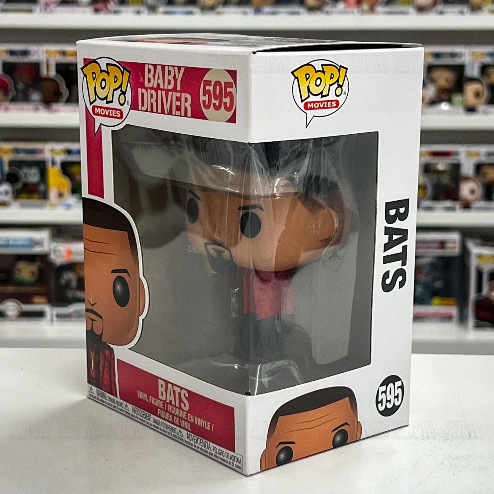 Funko Pop Movies Baby Driver Bats #595 Vinyl Figure Collectible New In Box NIB