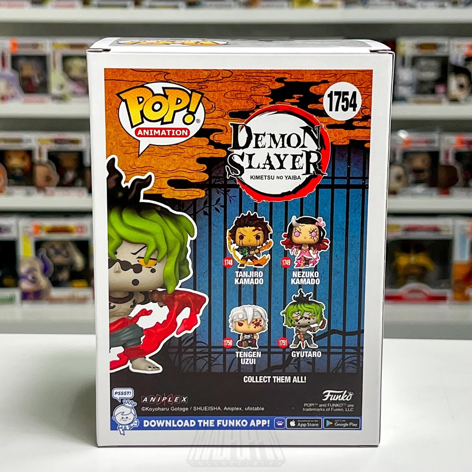 Funko Pop Animation Demon Slayer Kimetsu no Yaiba Gyutaro 1754 Funko Anime Vinyl