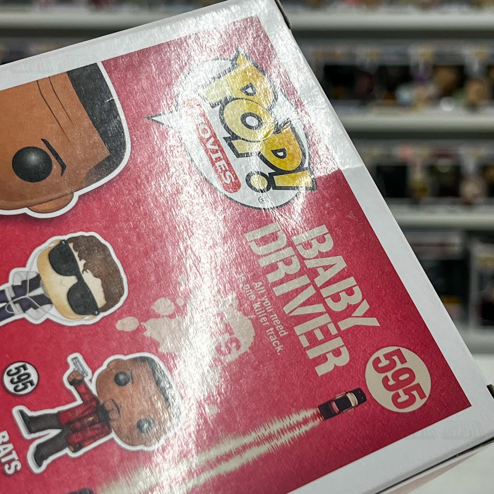 Funko Pop Movies Baby Driver Bats #595 Vinyl Figure Collectible New In Box NIB