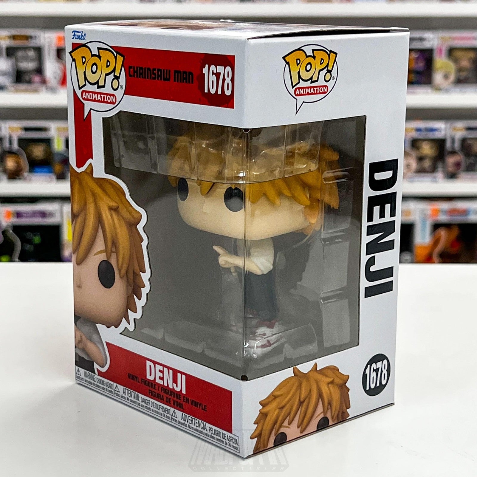 Funko Pop Animation Chainsaw Man Denji 1678 Vinyl Figure With Box Collectible1