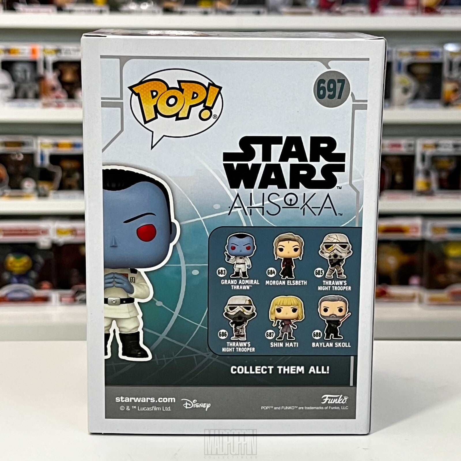 Funko Pop Star Wars Grand Admiral Thrawn Diamond SDCC 2024 Official Sticker 697
