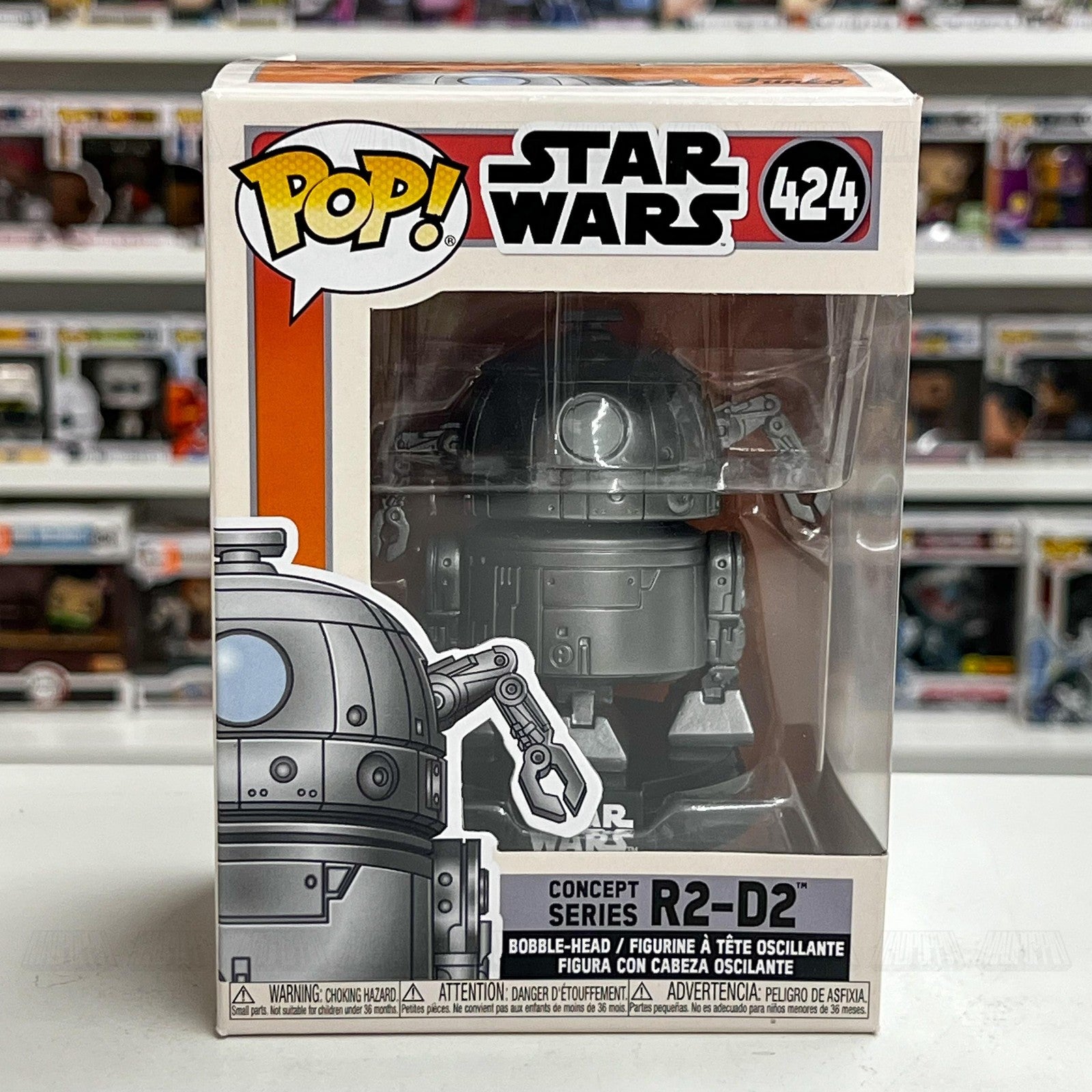 Funko Pop! Star Wars Concept Series R2-D2 #424 Bobble-Head Vinyl Figure In Box