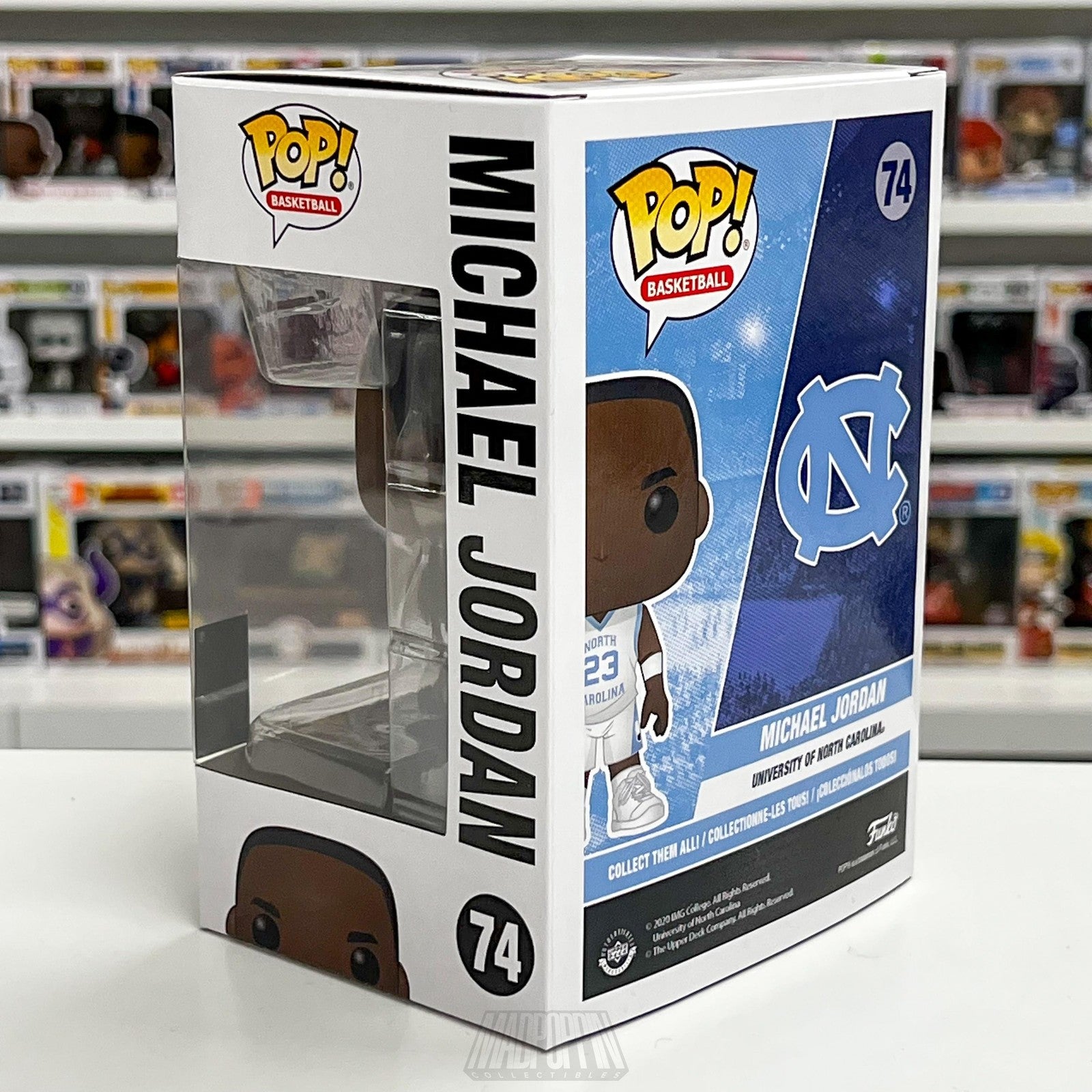 Funko Pop North Carolina Basketball Figure Michael Jordan NCAA Basketball 74 UNC