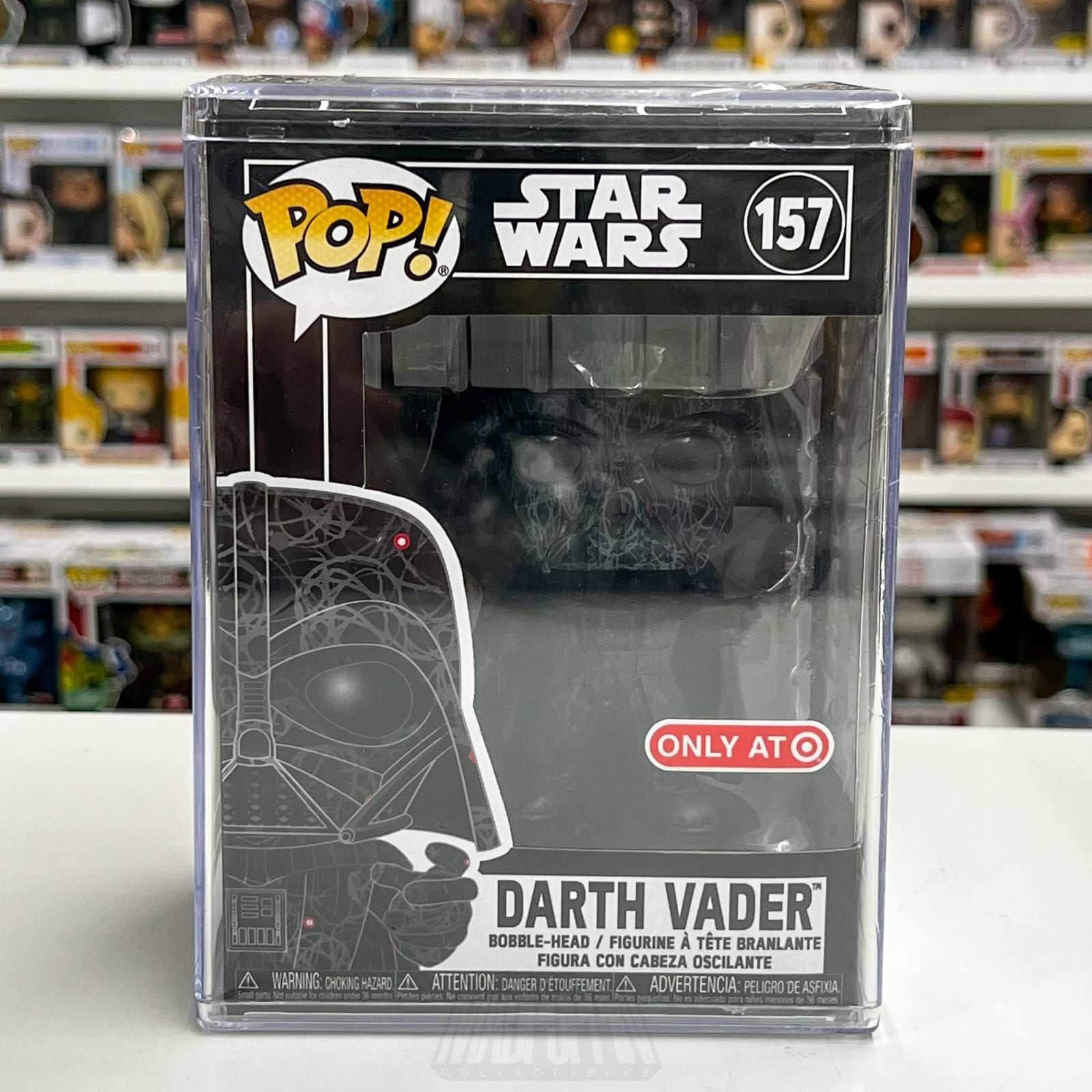 Funko Pop Star Wars Darth Vader Futura Target 157 Force Choke Sith Lord Figure0