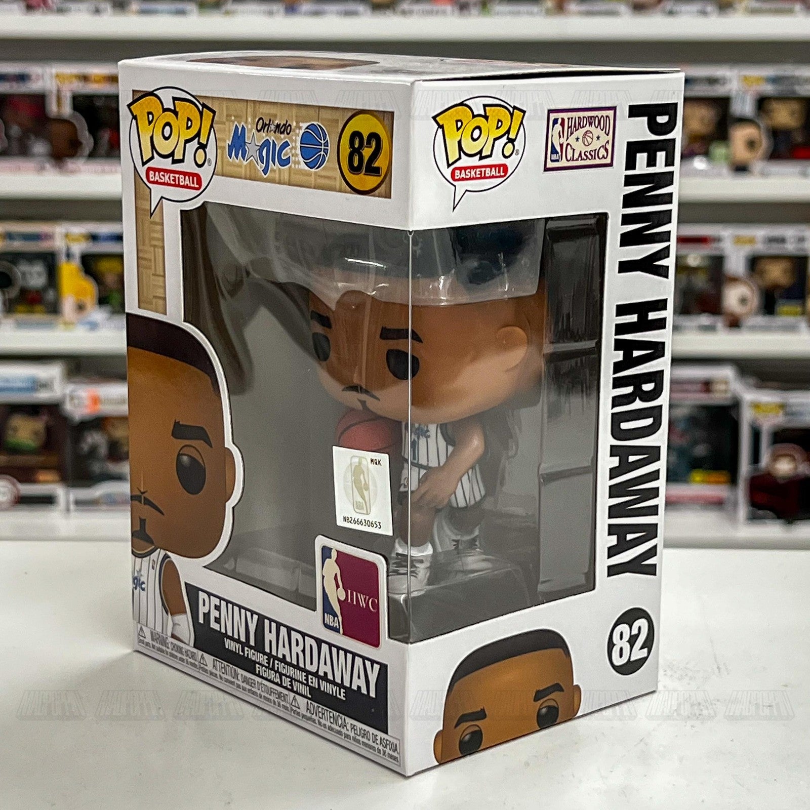 Funko Pop NBA Penny Hardaway 82 Orlando Magic Hardwood Classics Vinyl Figure New