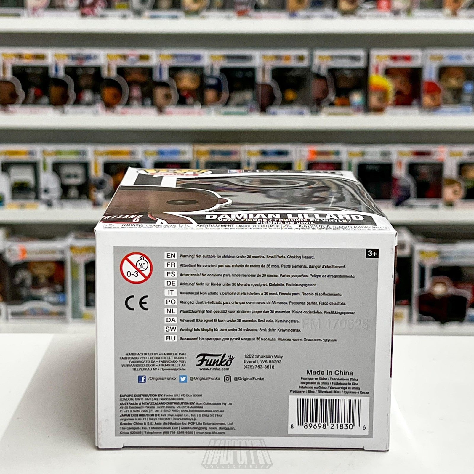 Funko Pop Damian Lillard NBA Series 3 Portland Trail Blazers Vinyl Figure 30 New