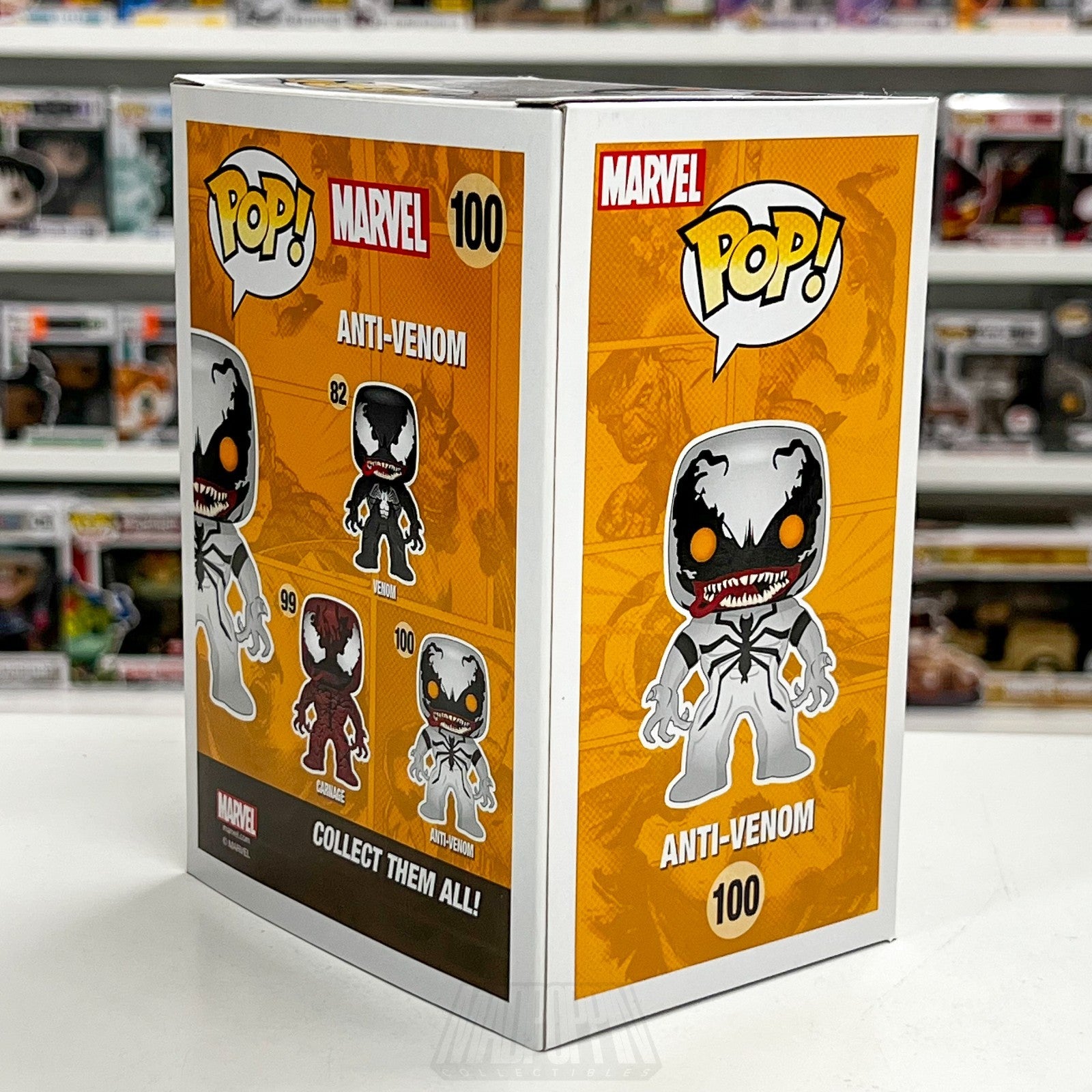 Funko Pop Marvel Anti-Venom Glow BoxLunch 100 Symbiote Spider-Man Vinyl Figure5