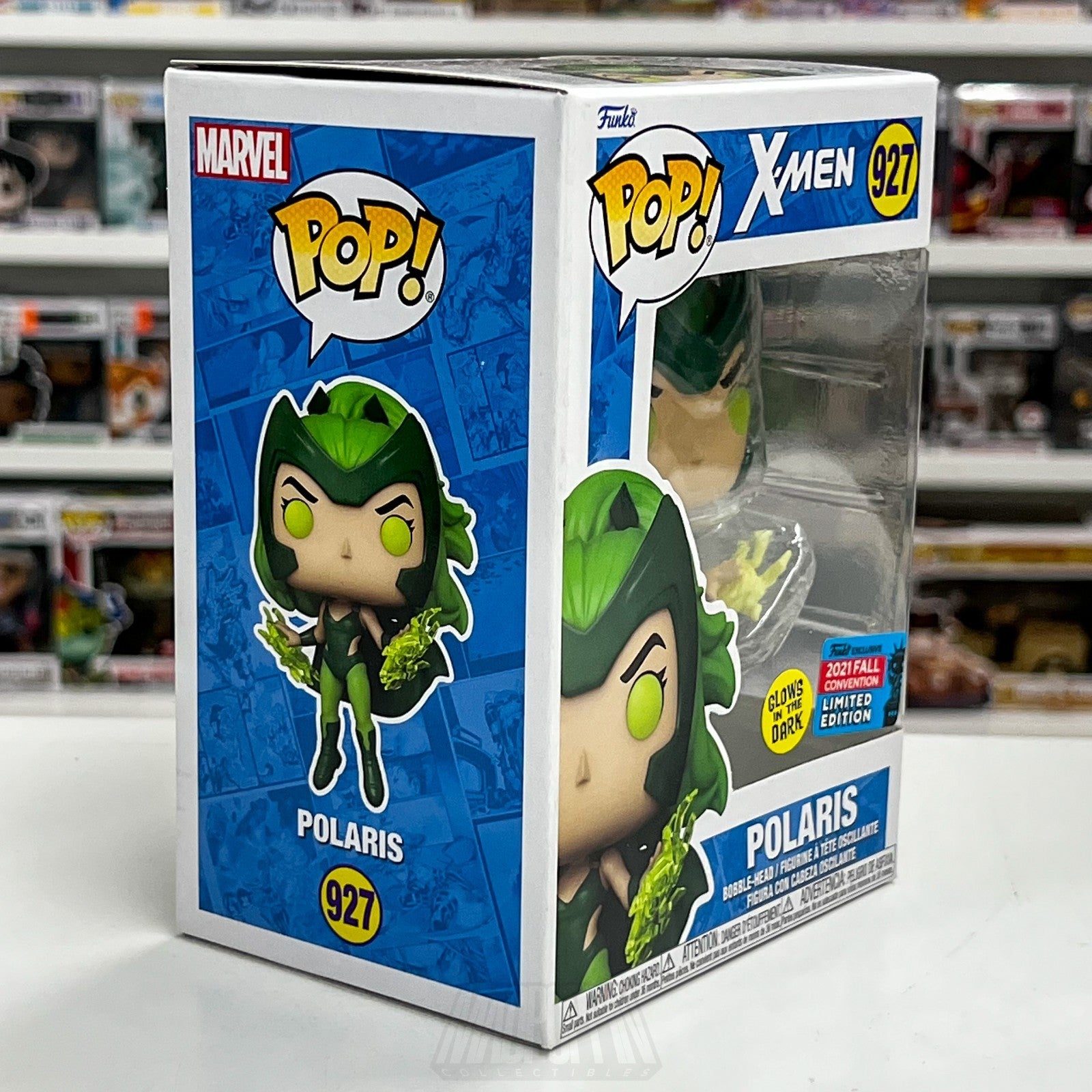 Funko Pop Marvel X-Men Polaris Glow NYCC 927 Mutant Lorna Dane Toy Vinyl Figure6