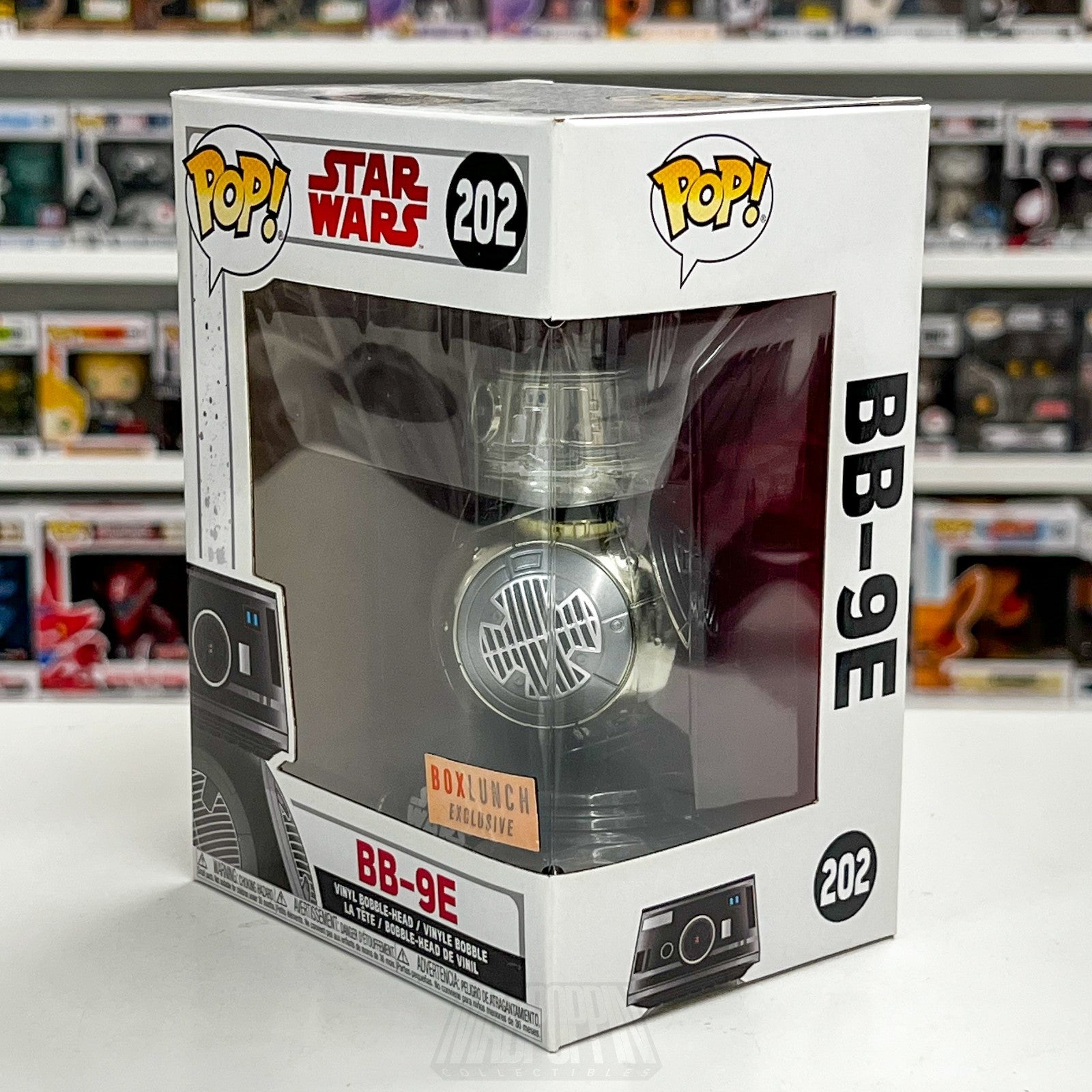 Funko Pop Star Wars BB-9E Chrome BoxLunch 202 Astromech Droid Toy Vinyl Figure1