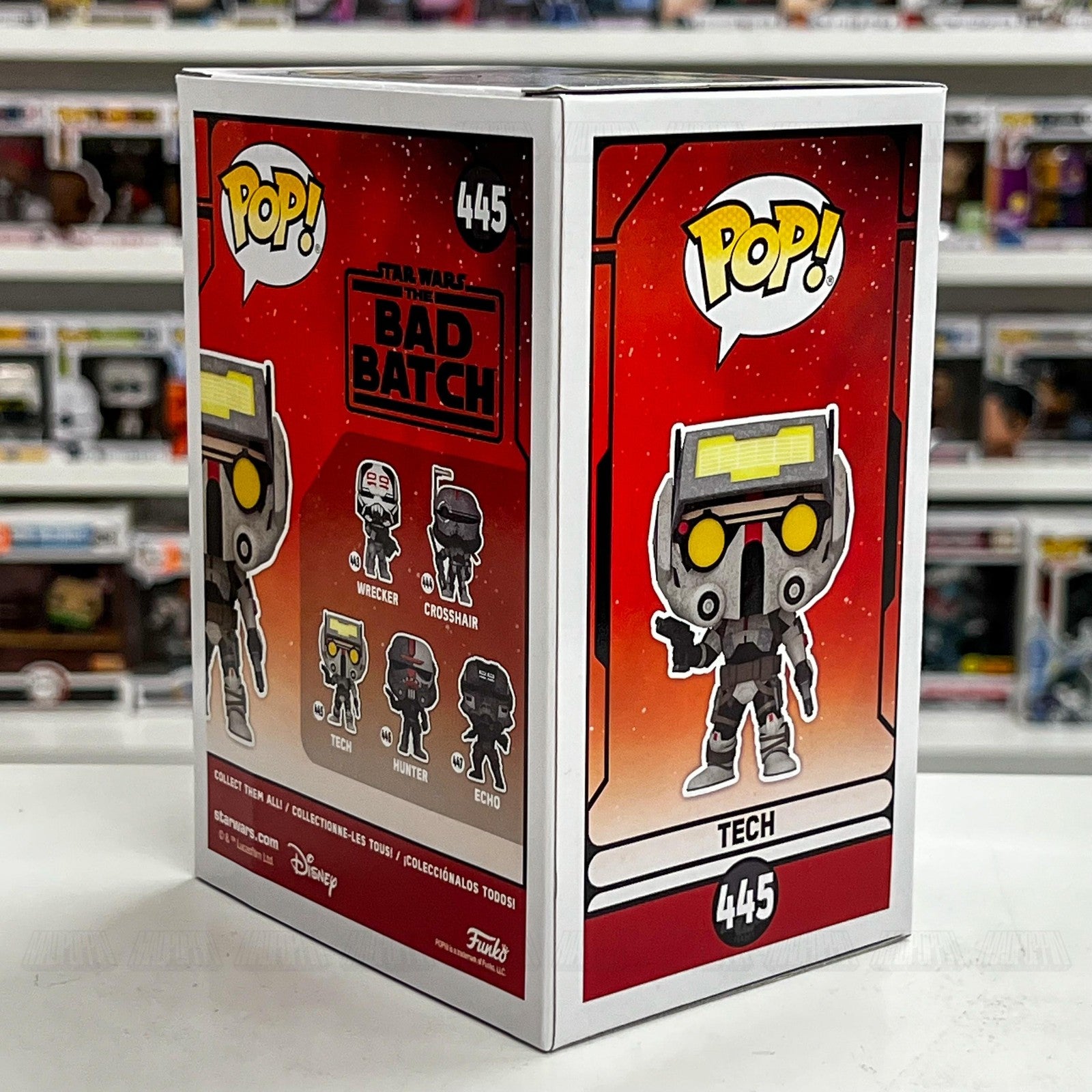 Funko Pop! Star Wars The Bad Batch Tech #445 Bobble-Head Vinyl Figure New In Box