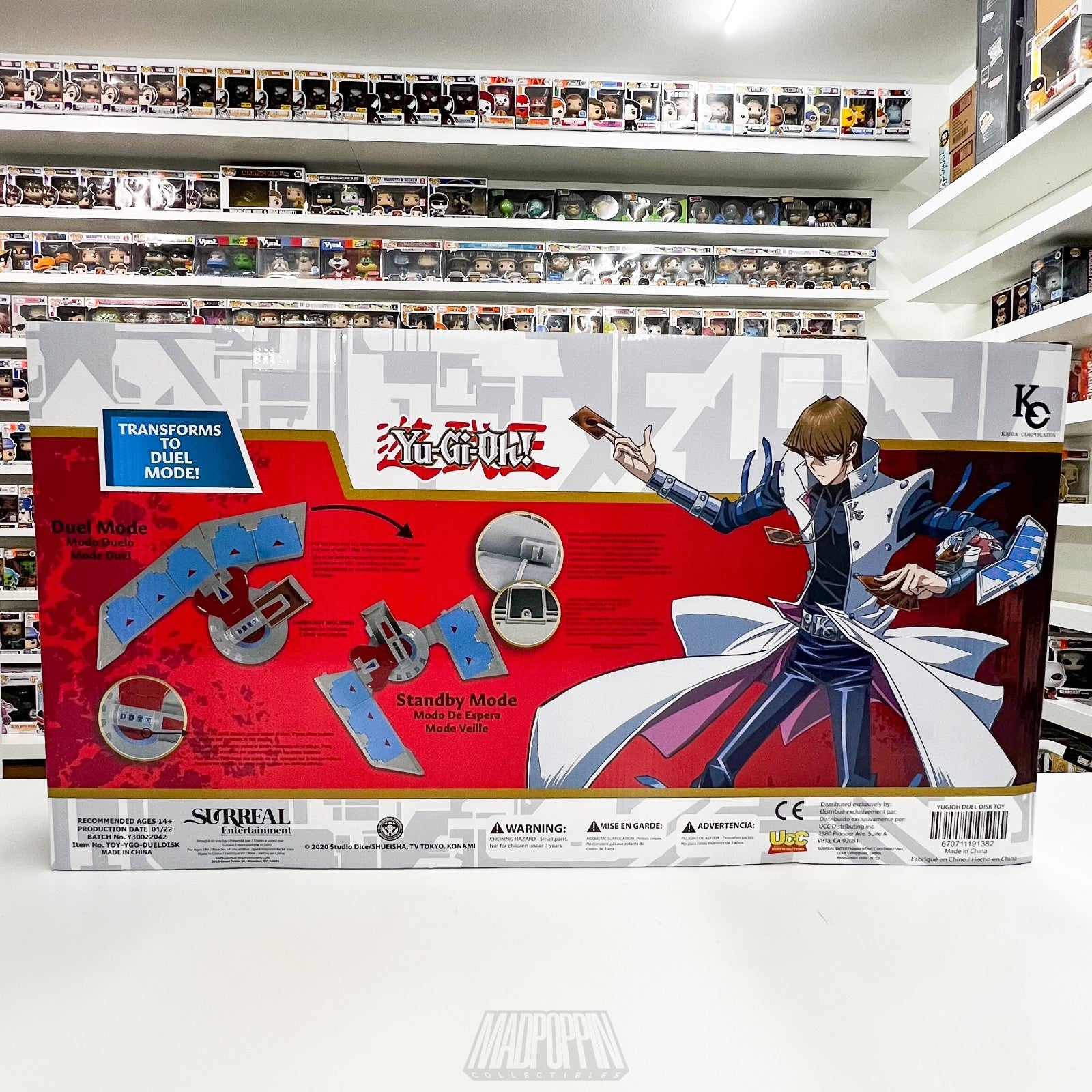 YuGiOh Duel Disk Konami UCC Distributing Kaiba Corporation Yami Seto Yu-Gi-Oh!
