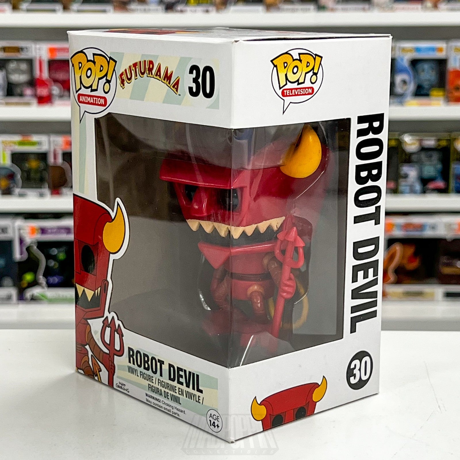 Funko Pop Animation Futurama Robot Devil 30 Beelzebot 2015 Vaulted Vinyl Figure1