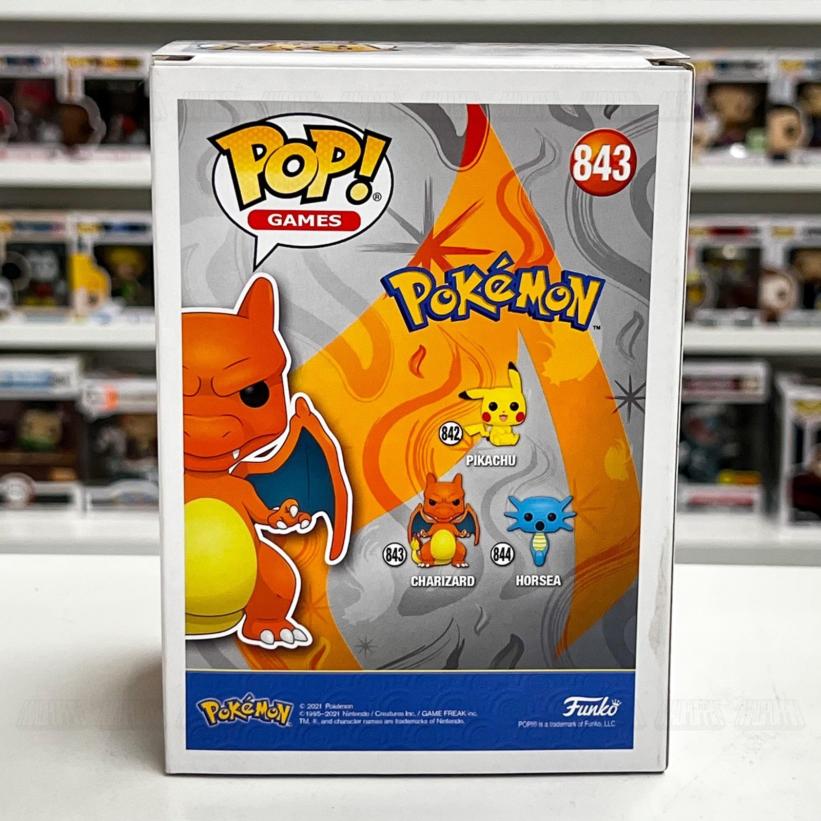 Funko Pop Video Games Pokemon Charizard 843 Vinyl Figure TCG 2021 Collectible