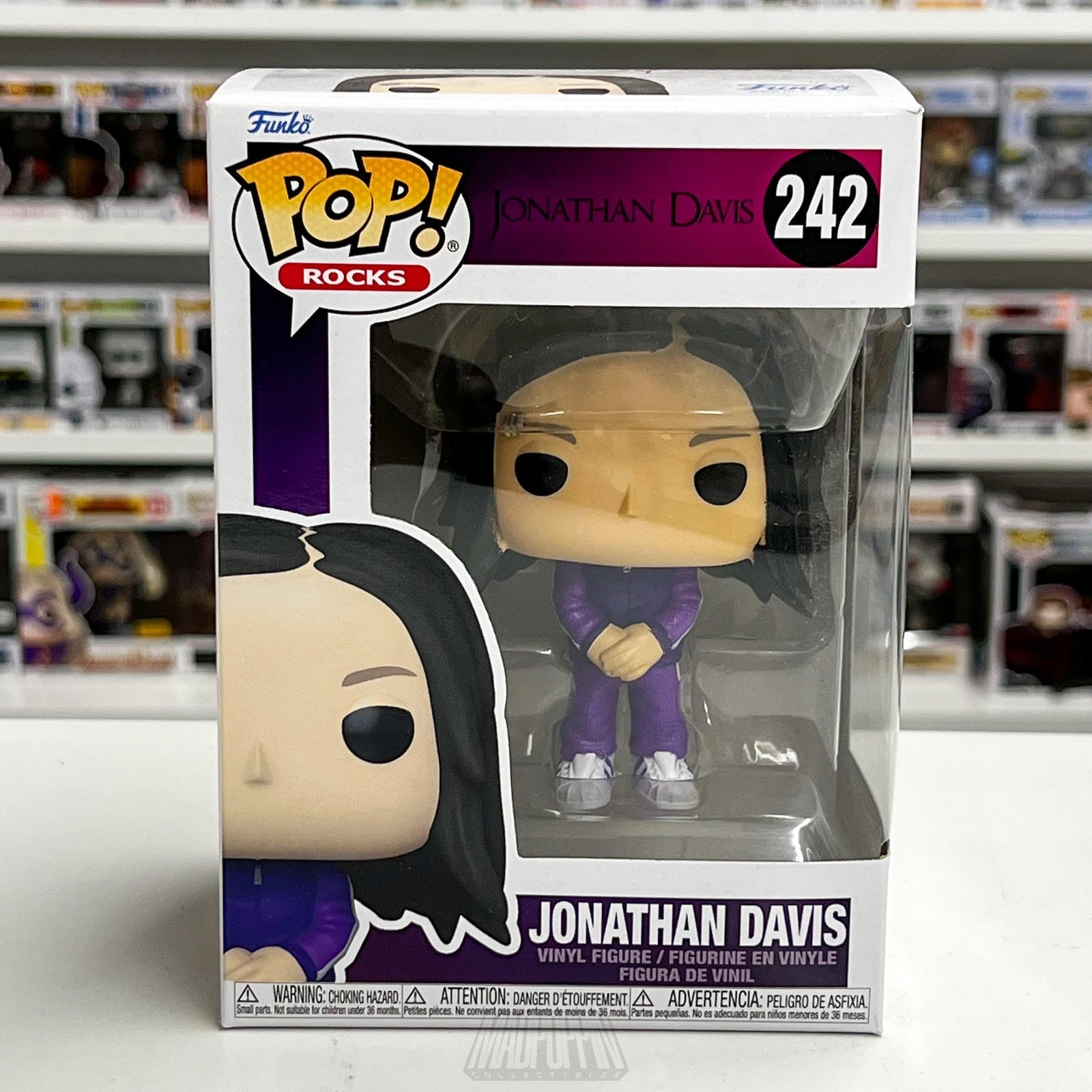 Funko Pop Rocks Jonathan Davis 242 Korn Band Nu Metal Music Toy Vinyl Figure0